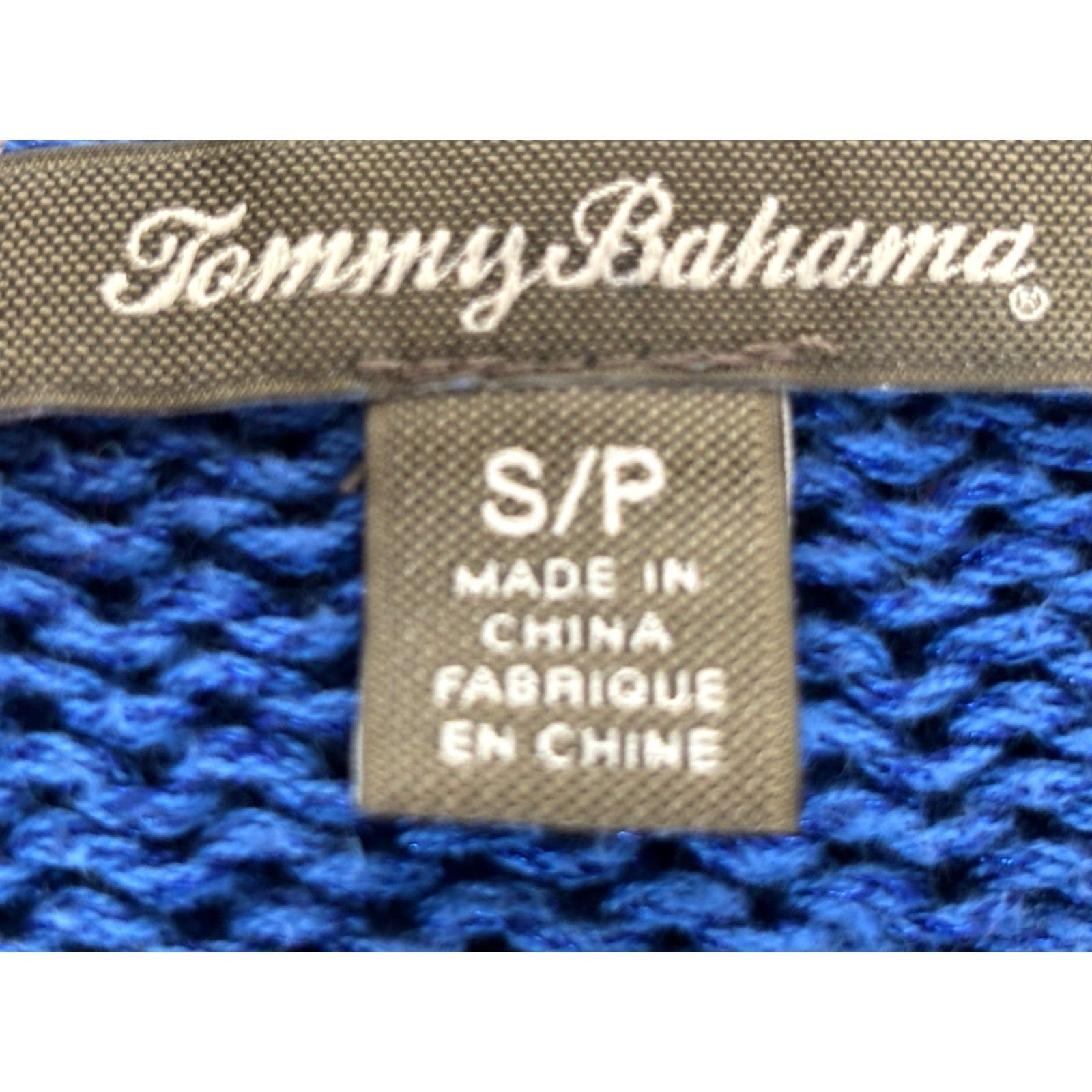 Tommy Bahama VINTAGE Tommy Bahama Sweater Shirt Womens Small Blue V-Neck Coastal Wide Stripe Knit Pullover Long Sleeve Size S Size S / US 4 / IT 40 - 6 Thumbnail