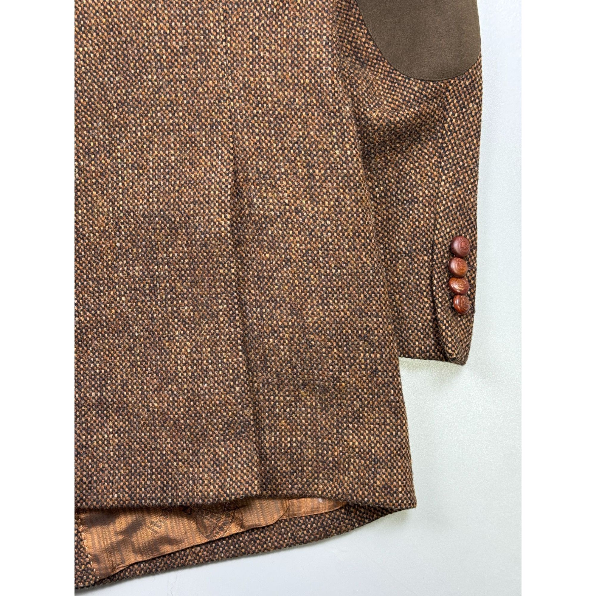 Harris Tweed Harris Tweed For Barruti Vintage Wool Blazer (Y1275) Size 46R - 7 Thumbnail