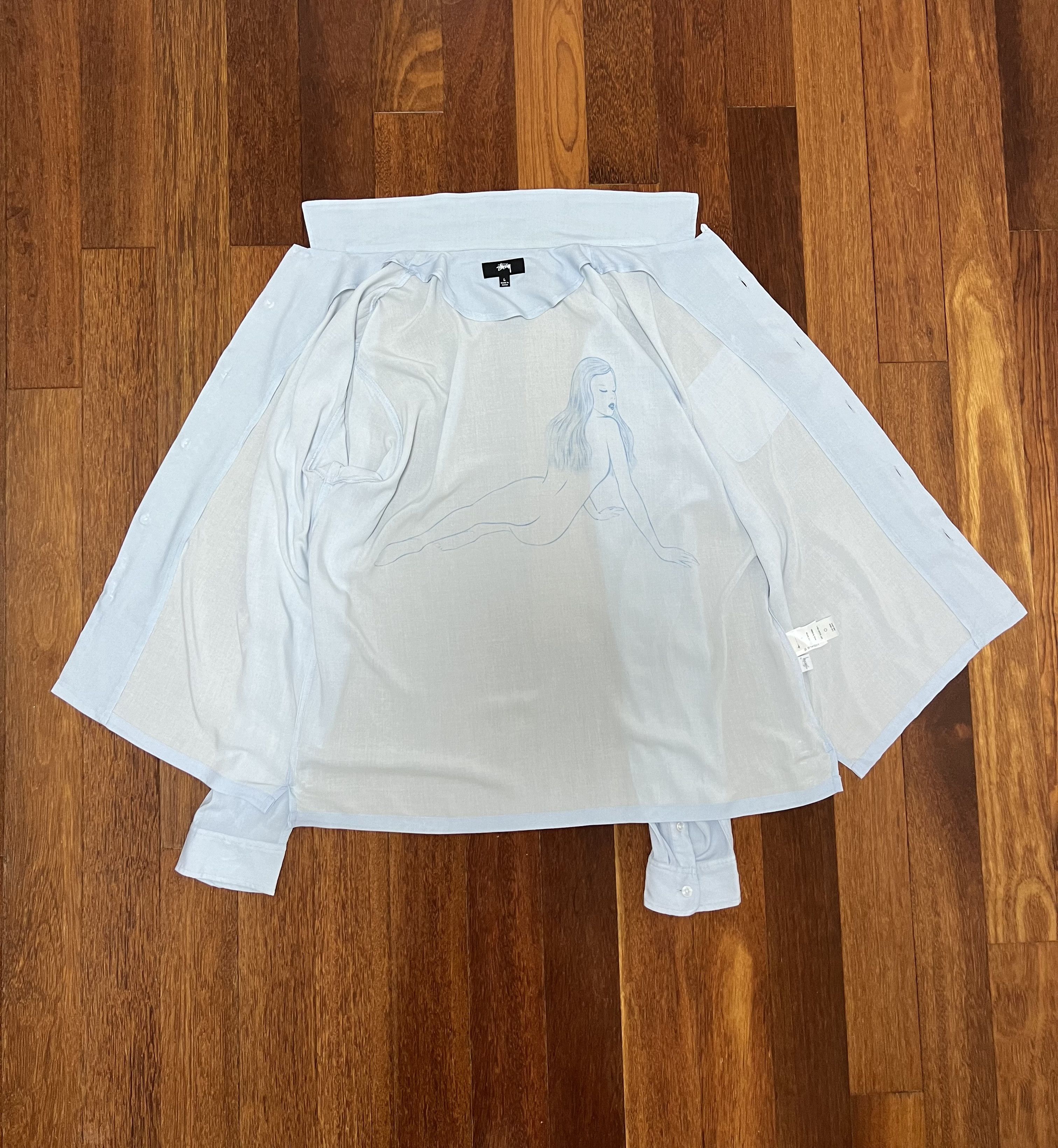Stussy 💚 2021 Stussy Pin Up Girl Button Up Shirt Large Size US L / EU 52-54 / 3 - 7 Thumbnail