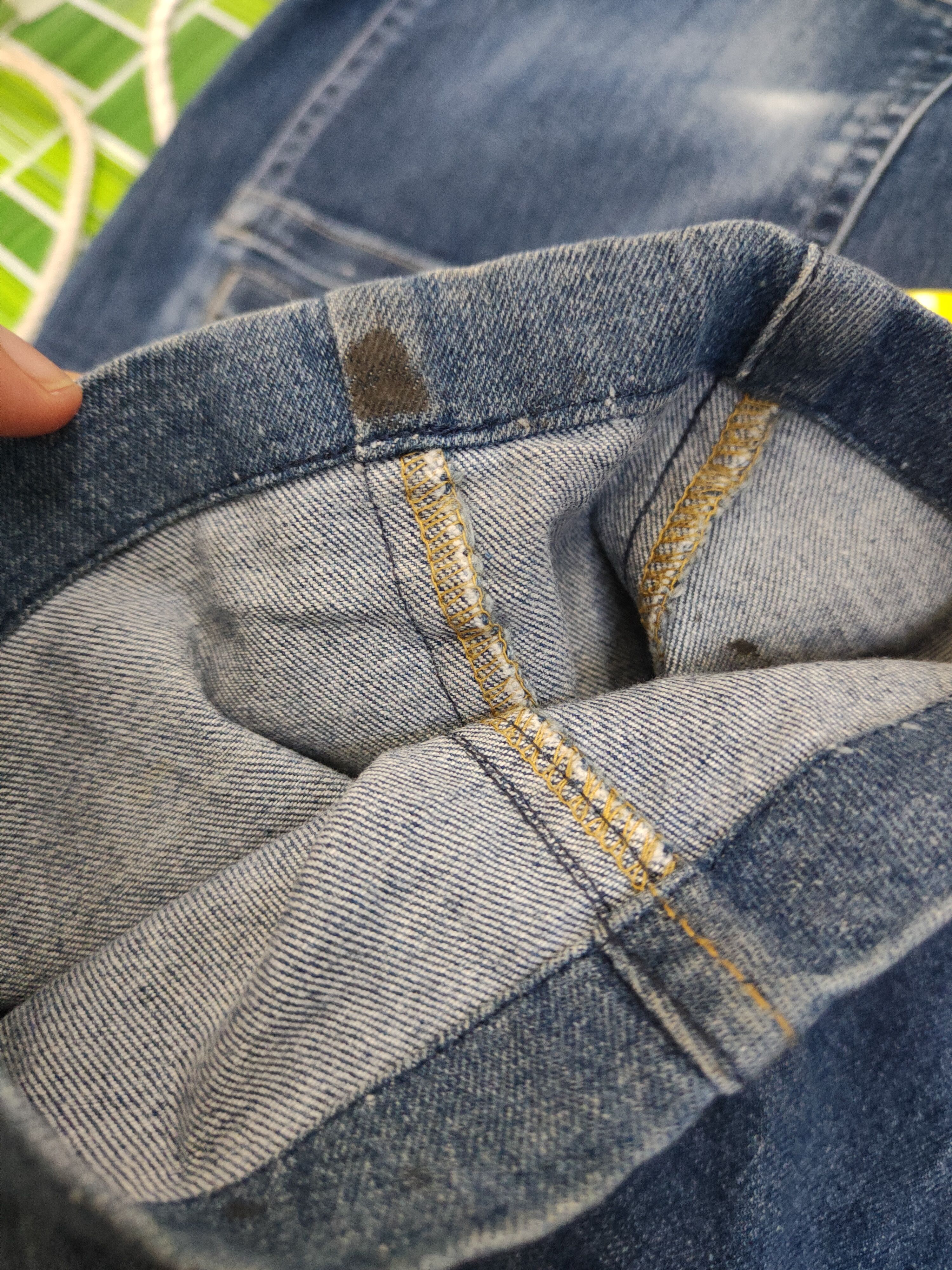 Japanese Brand FieldCore Dark Blue Distressed Ripped denim Jeans #W2085 Size US 36 / EU 52 - 12 Thumbnail