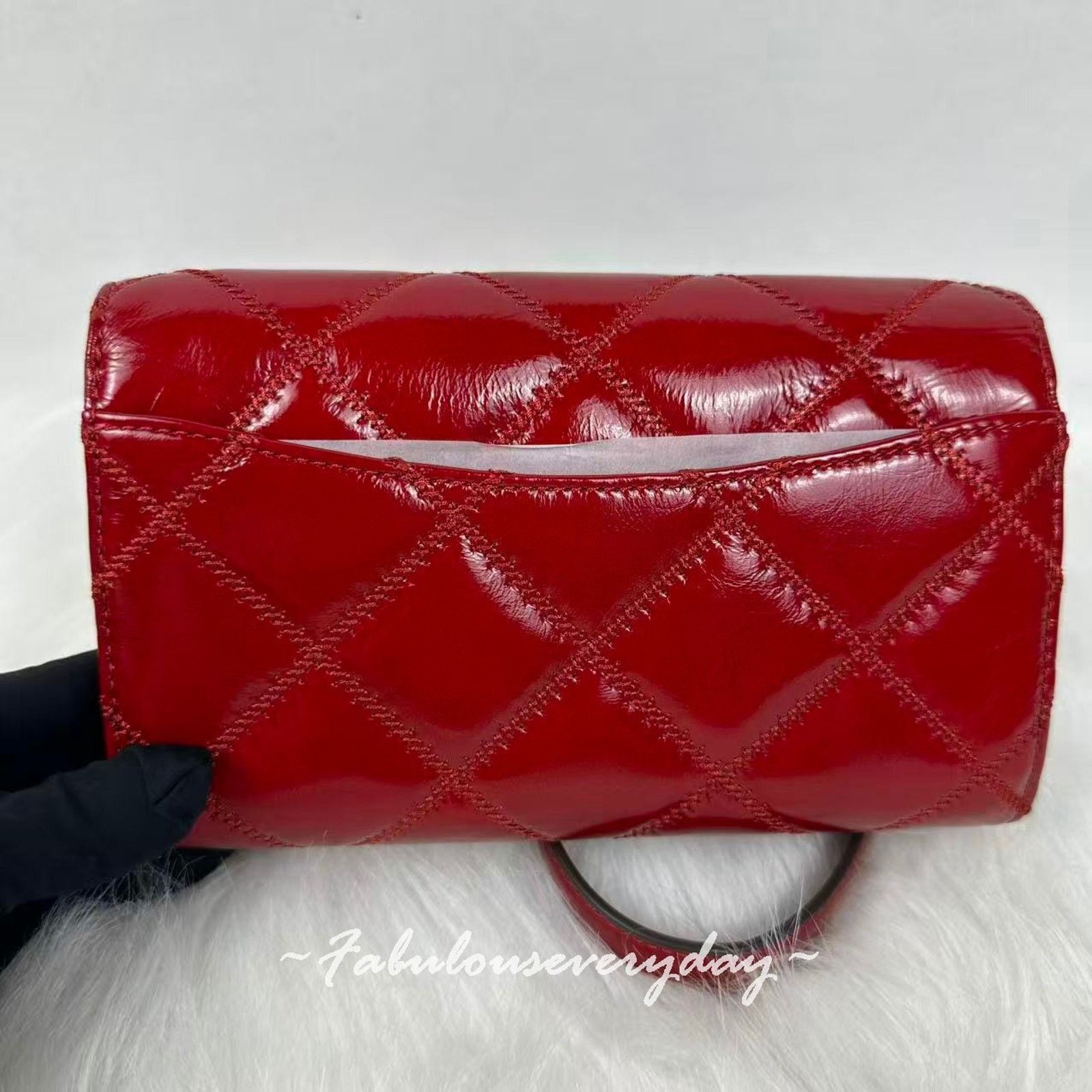 Tory Burch Tory Burch Willa Chain Wallet Clutch In Leather/Gold/Berry Size ONE SIZE - 4 Thumbnail