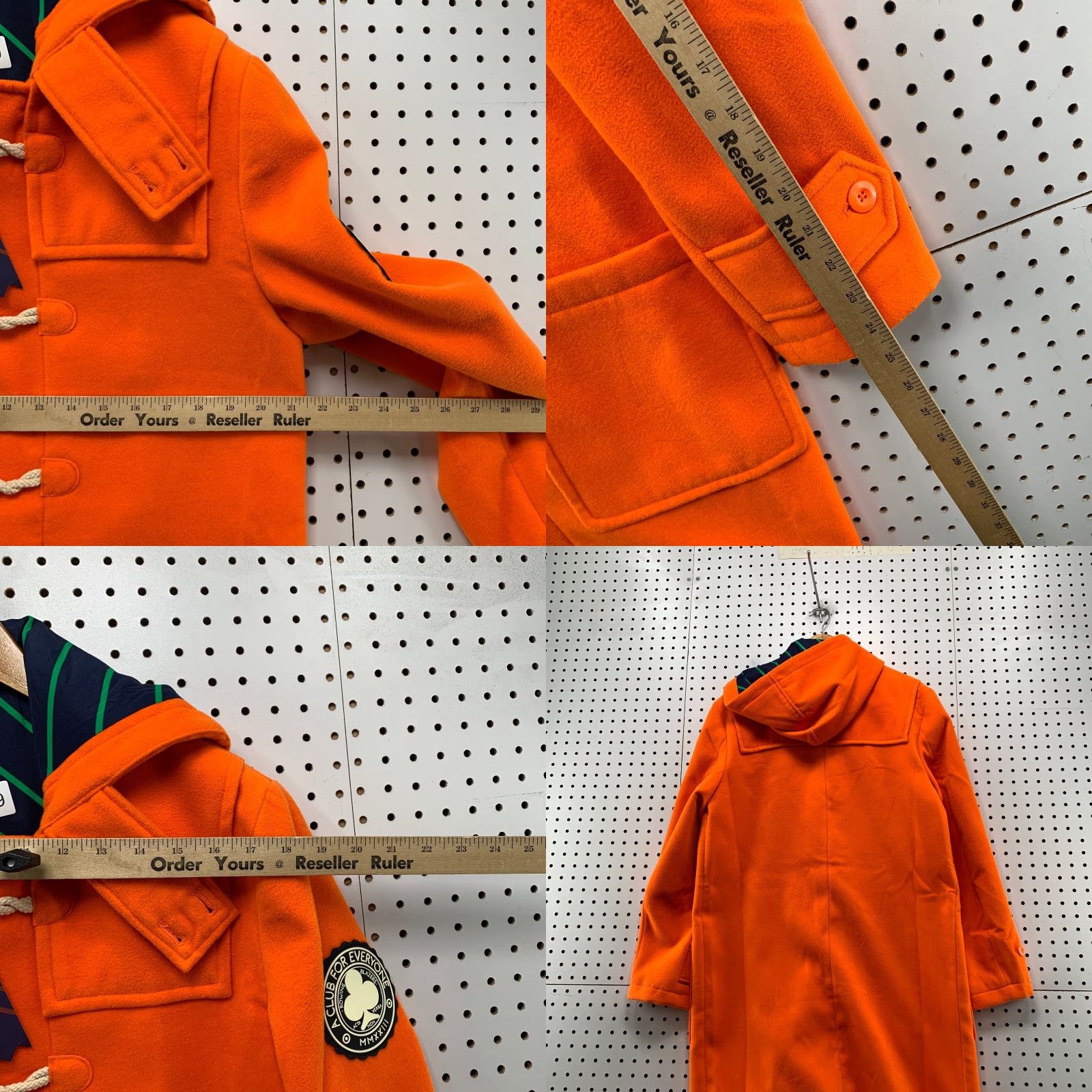 Rowing Blazers VINTAGE Rowing Blazers Overcoat Coat Duffle Toggle Orange Small Mens NWT Winter Size 36R - 9 Thumbnail