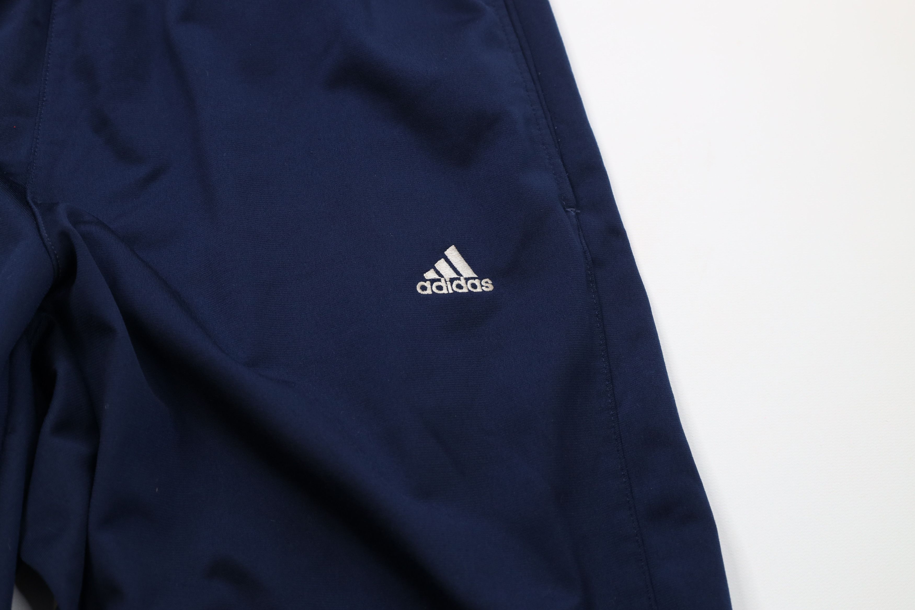Adidas Vintage Y2K Adidas Spell Out Wide Leg Sweatpants Pants Blue Size US 34 / EU 50 - 8 Thumbnail