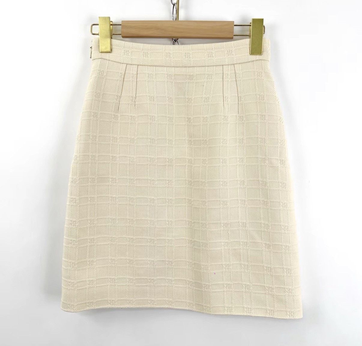 Gucci Gucci/Off-white Horsebit Chain Mini Skirt Size XS / US 0-2 / IT 36-38 - 1 Thumbnail