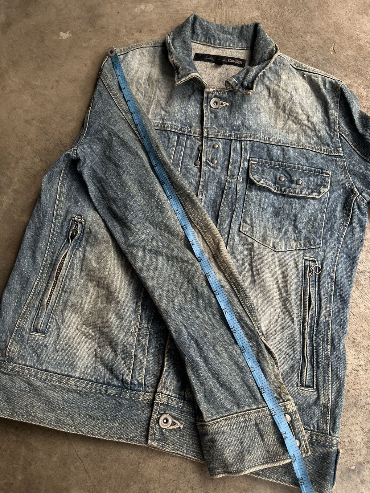 Isamu Katayama Backlash JAPANESE SCHLUSSEL DENIM TYPE1 JACKET GOTHIC PUNK STYLE Size US M / EU 48-50 / 2 - 11 Thumbnail