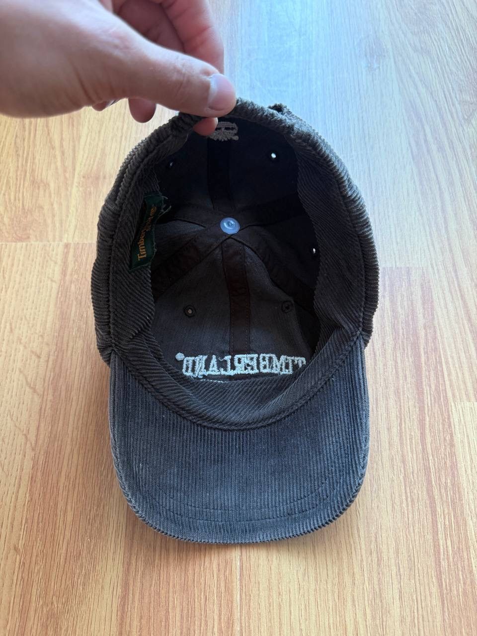 Timberland Timberland Y2K Vintage Velvet Brown Leather Cap Hat Size ONE SIZE - 7 Thumbnail