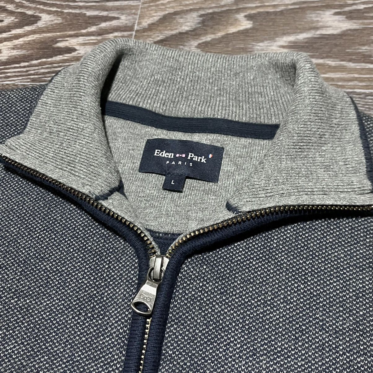 Eden Park EDEN PARK Paris 1/3 Zip Cotton Sweater Size US L / EU 52-54 / 3 - 5 Thumbnail