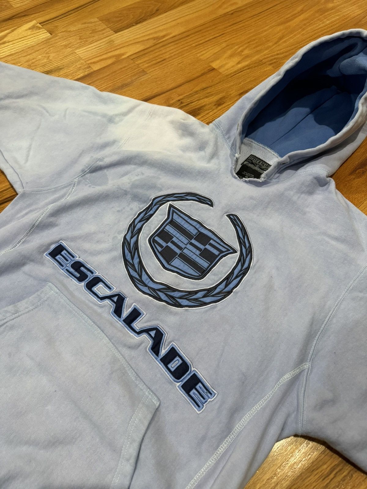 Cadillac × Steve And Barrys × Vintage vintage Cadillac escalade hoodie sweatshirt y2k light blue Size US M / EU 48-50 / 2 - 1 Thumbnail