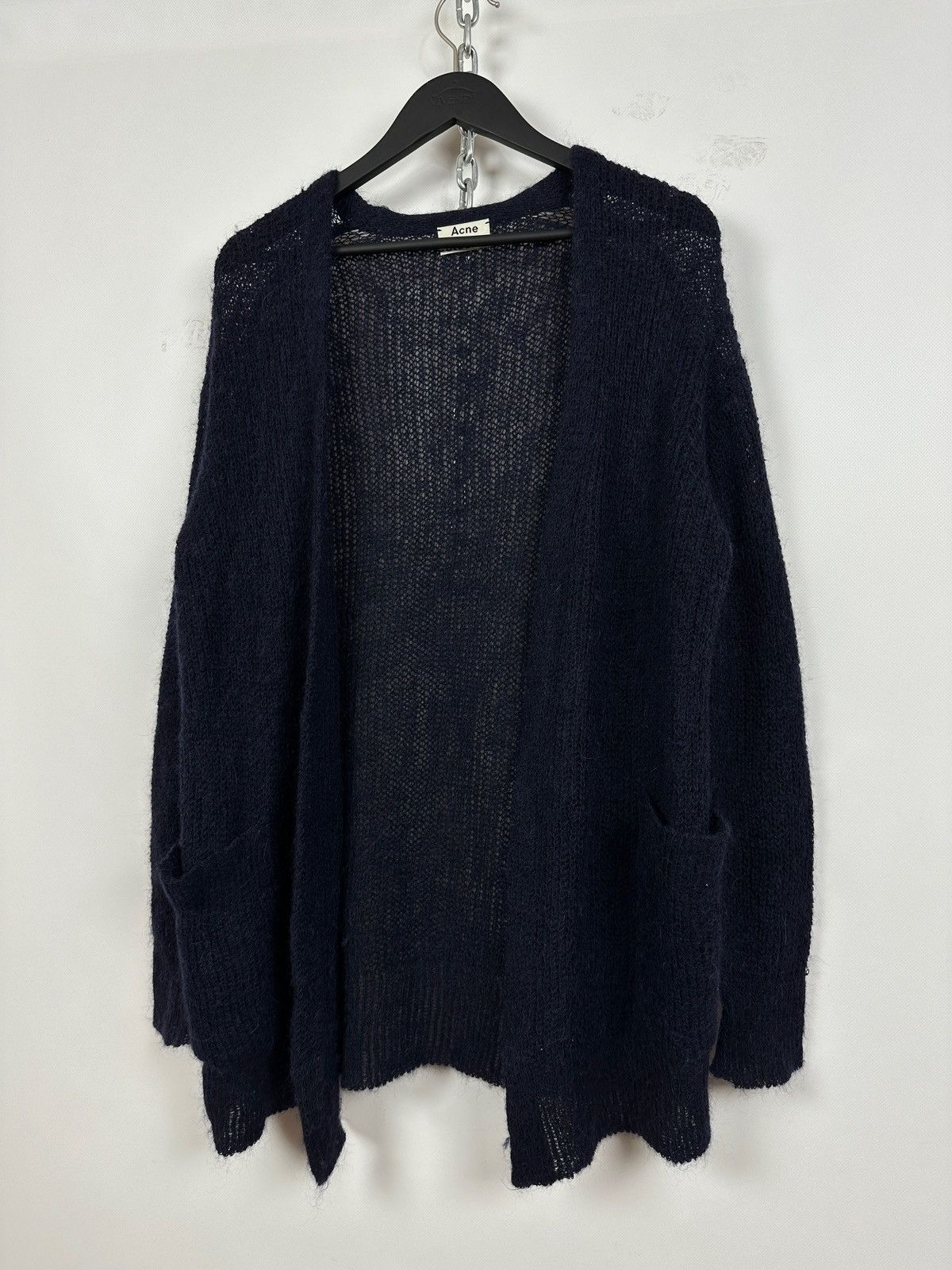 Acne Studios Acne Studios Priya Mohair Linen Alpaca Knitted Cardigan Size XS / US 0-2 / IT 36-38 - 3 Thumbnail