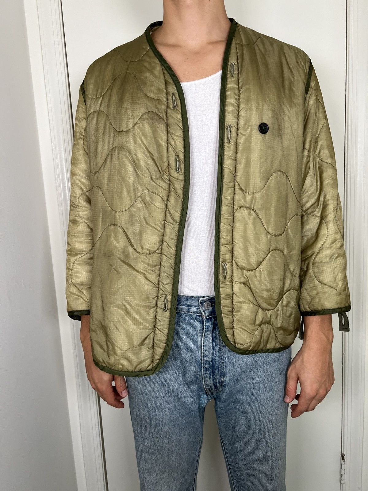 Vintage Vintage Light Green Military Liner Size US L / EU 52-54 / 3 - 1 Thumbnail