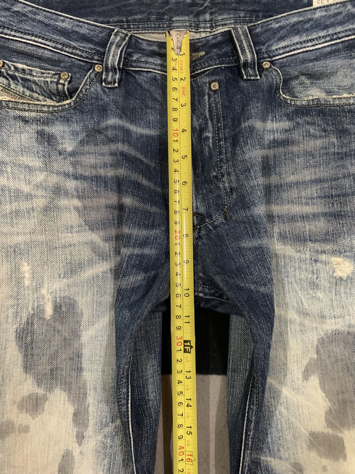 Diesel Vintage Diesel Industry Safado Bleached Grunge Ripped Jeans Size US 32 / EU 48 - 17 Thumbnail