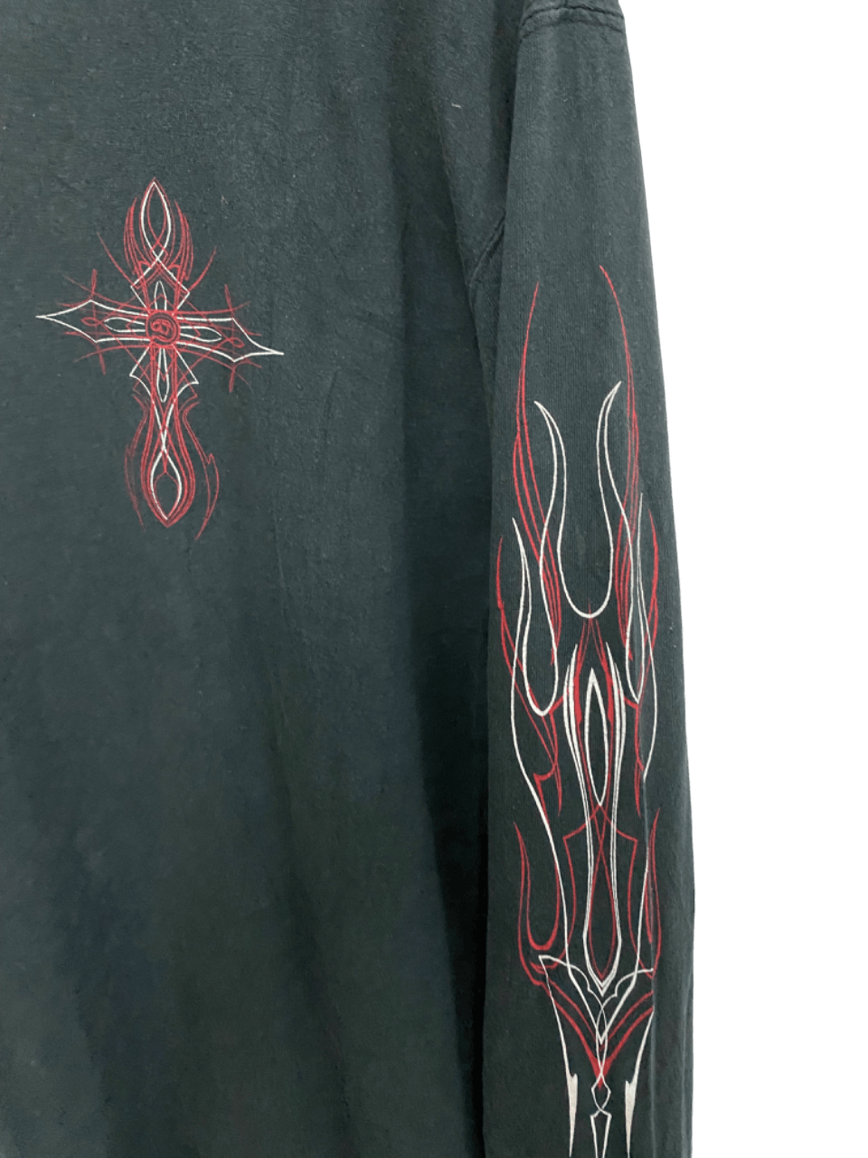 Japanese Brand Y2K Vintage Cross Flamed Devitchu Size US M / EU 48-50 / 2 - 4 Thumbnail