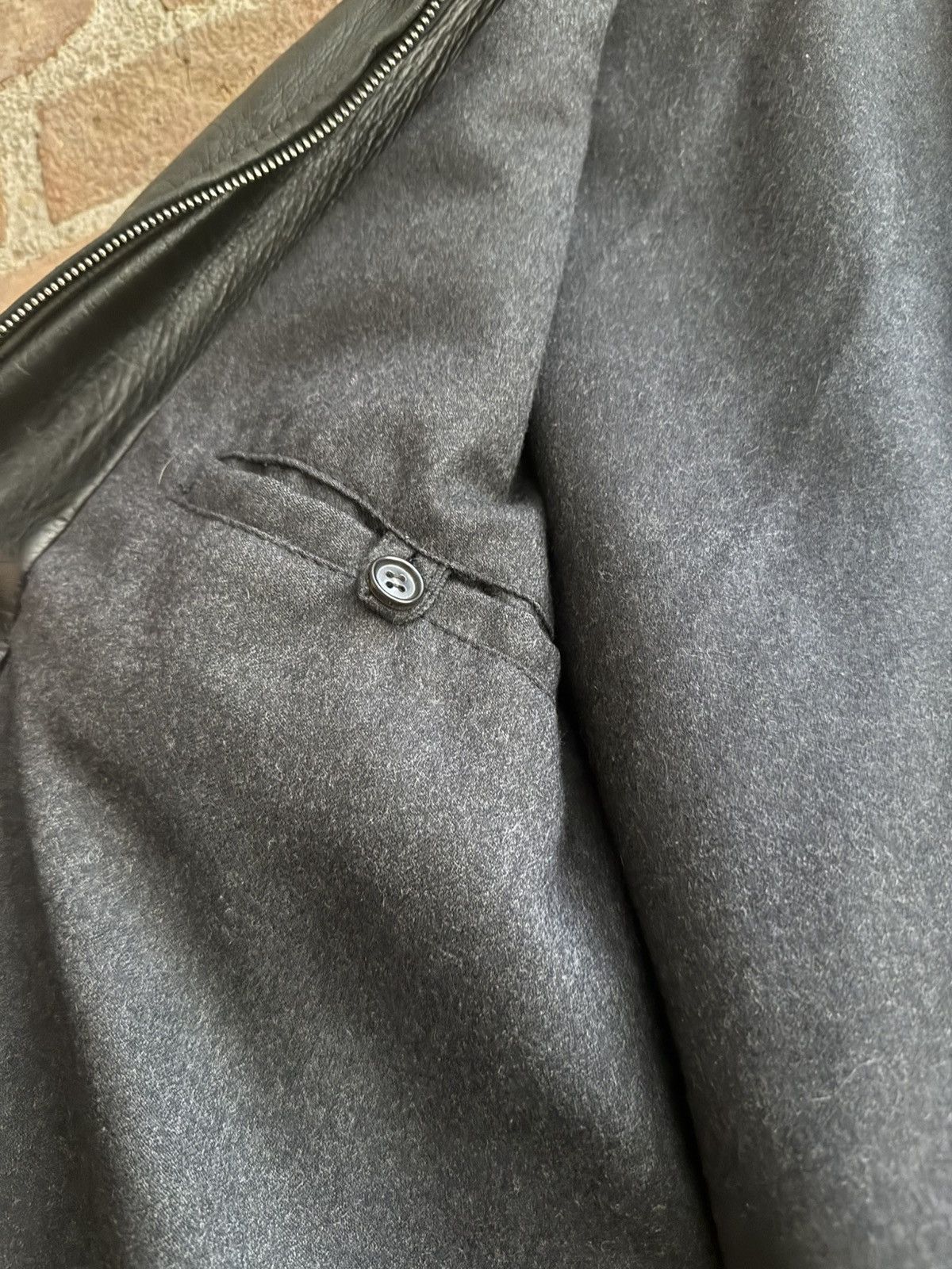 Prada Prada Vintage Leather Jacket Size 50 Size US L / EU 52-54 / 3 - 5 Thumbnail