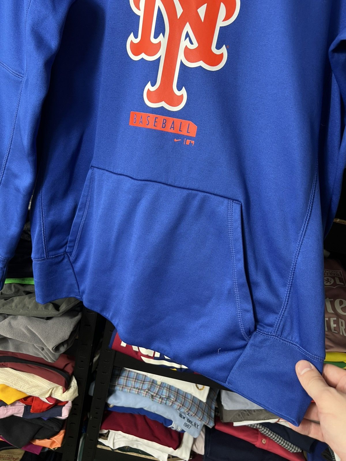 Nike Nike New York Mets Hoodie Dri-Fit Blue MLB Baseball Size L Size US L / EU 52-54 / 3 - 3 Thumbnail