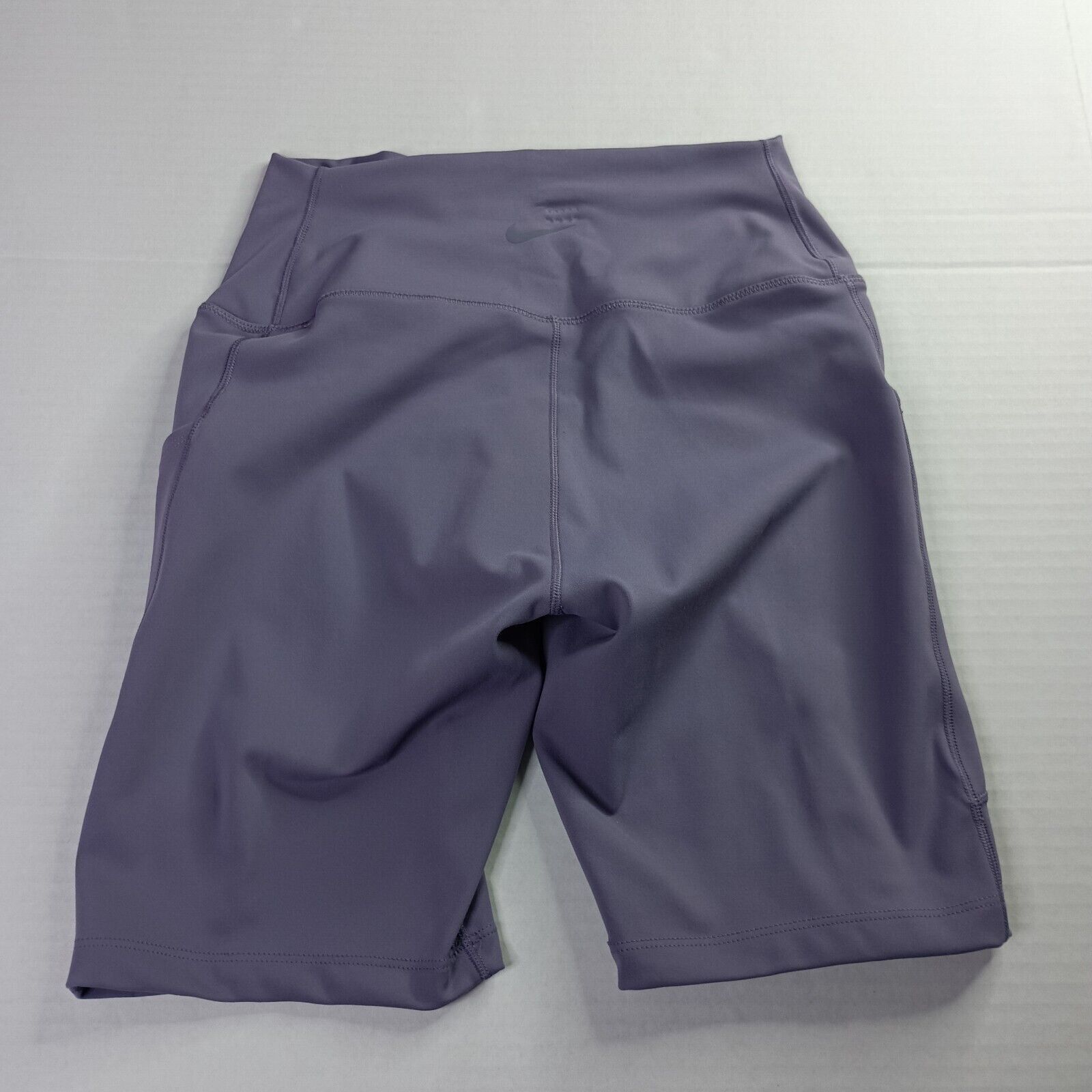 Nike Nike One Dri-FIT High Waist 8" Biker Shorts Women's M Purple Size 22" - 6 Thumbnail