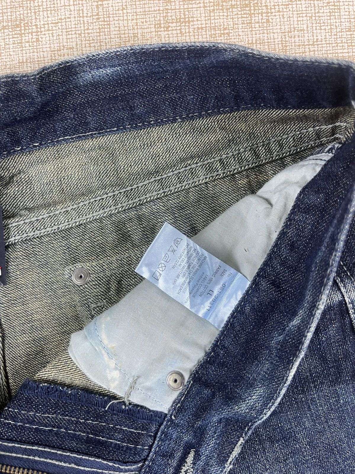 semanticdesign VINTAGE SEMANTIC DESIGN Punk Style Flared Patch Denim Pants Size US 34 / EU 50 - 19 Thumbnail