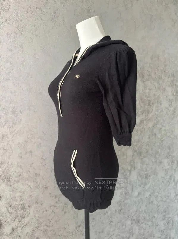 Burberry Burberry Black Wool Blend Long Cardigan. Size M / US 6-8 / IT 42-44 - 4 Thumbnail