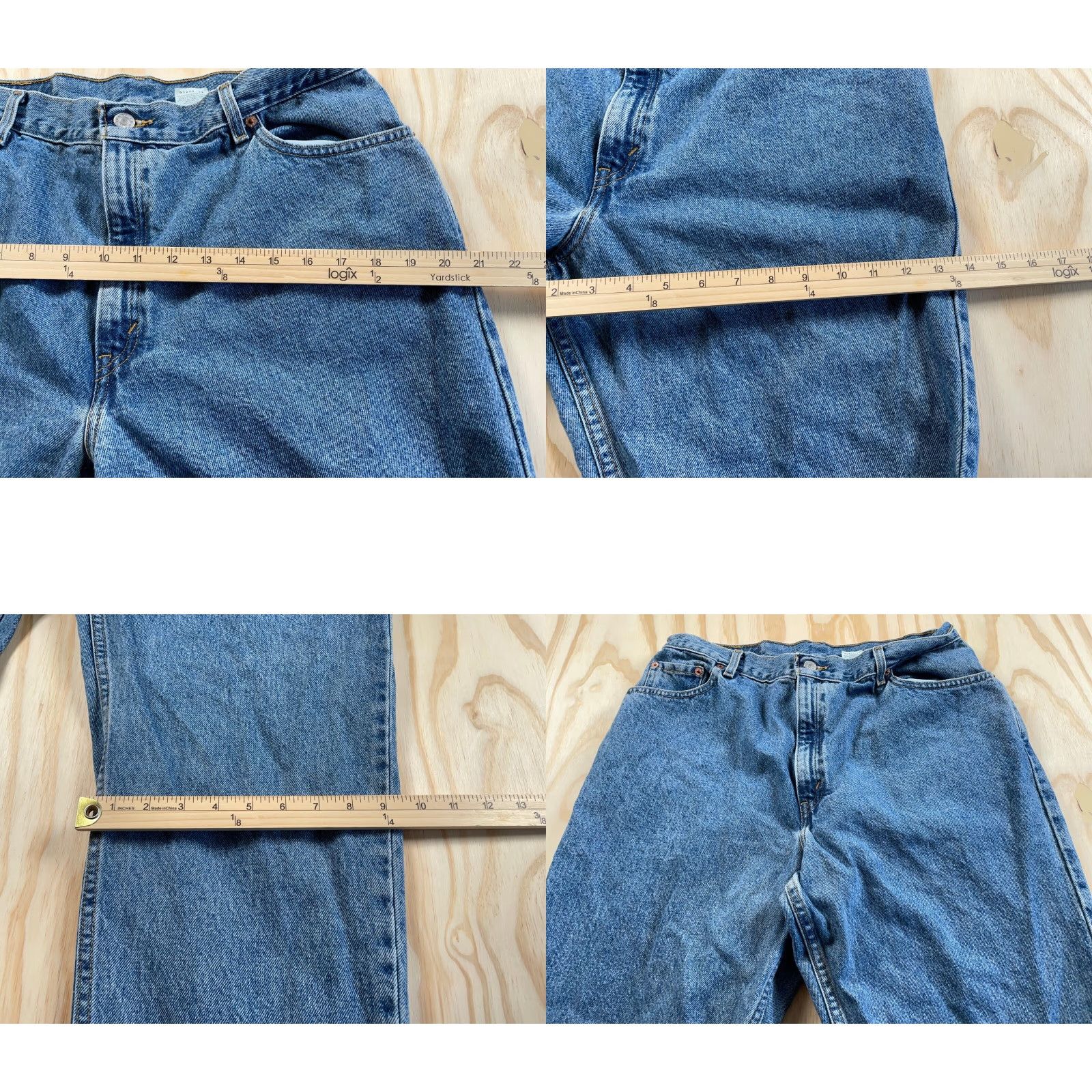 Levi's VINTAGE Levi's 550 Jeans Womens 16 MIS M (33/30) Relaxed Fit Taper Blue Denim Y2K Size 38" / US 16 / IT 52 - 8 Thumbnail