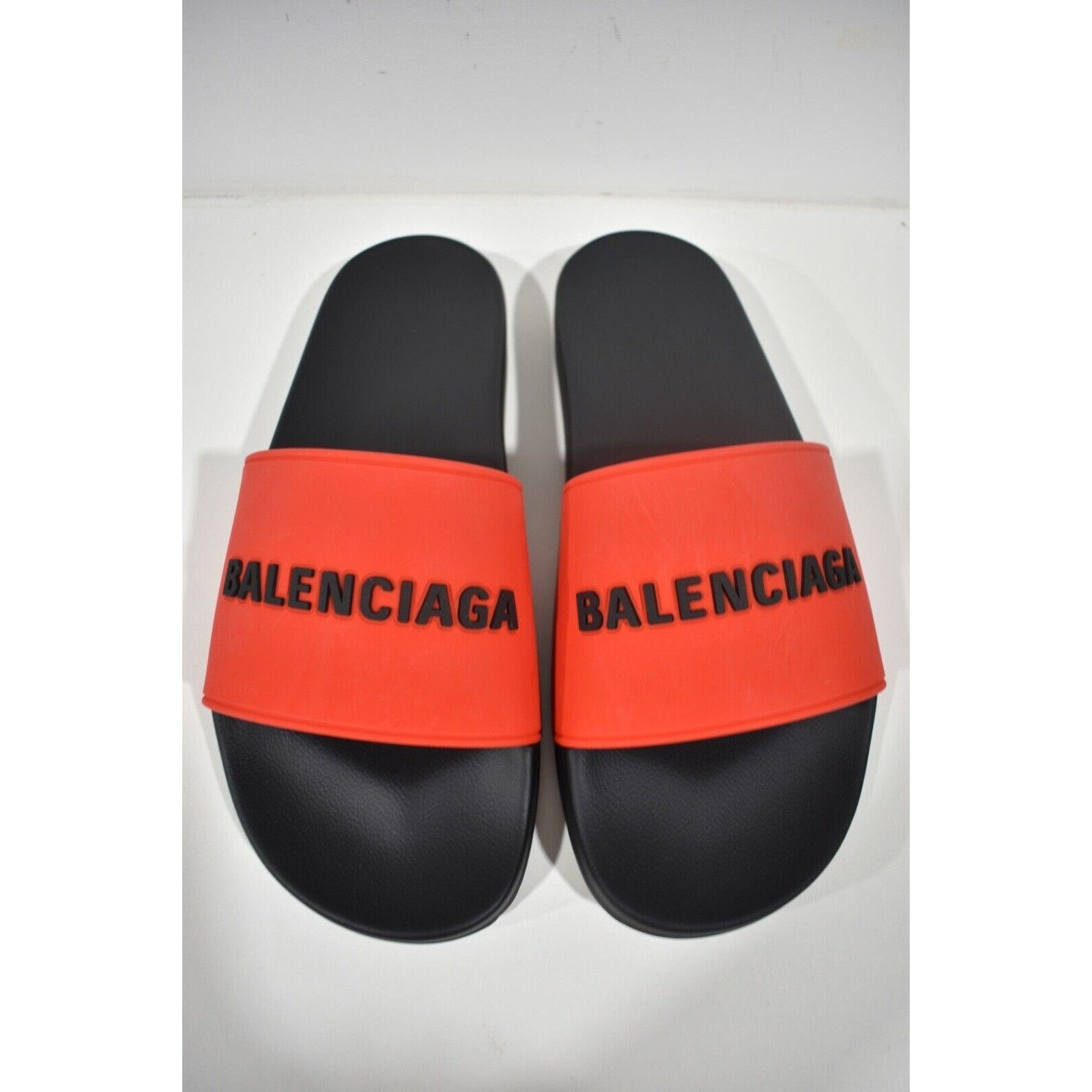 Balenciaga Balenciaga Rubber Logo Slide Pool Sandal Flip Flop Flat 42 9 Size US 9 / EU 42 - 8 Thumbnail