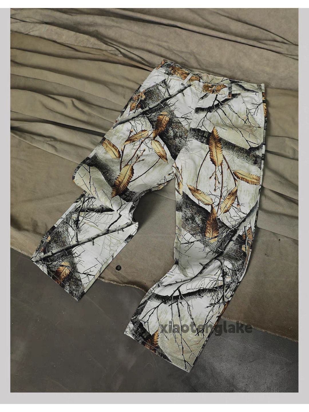 Designer × Japanese Brand × Vintage Utility real tree camo full pattern skate hiphop cargo pants Size US 36 / EU 52 - 6 Thumbnail