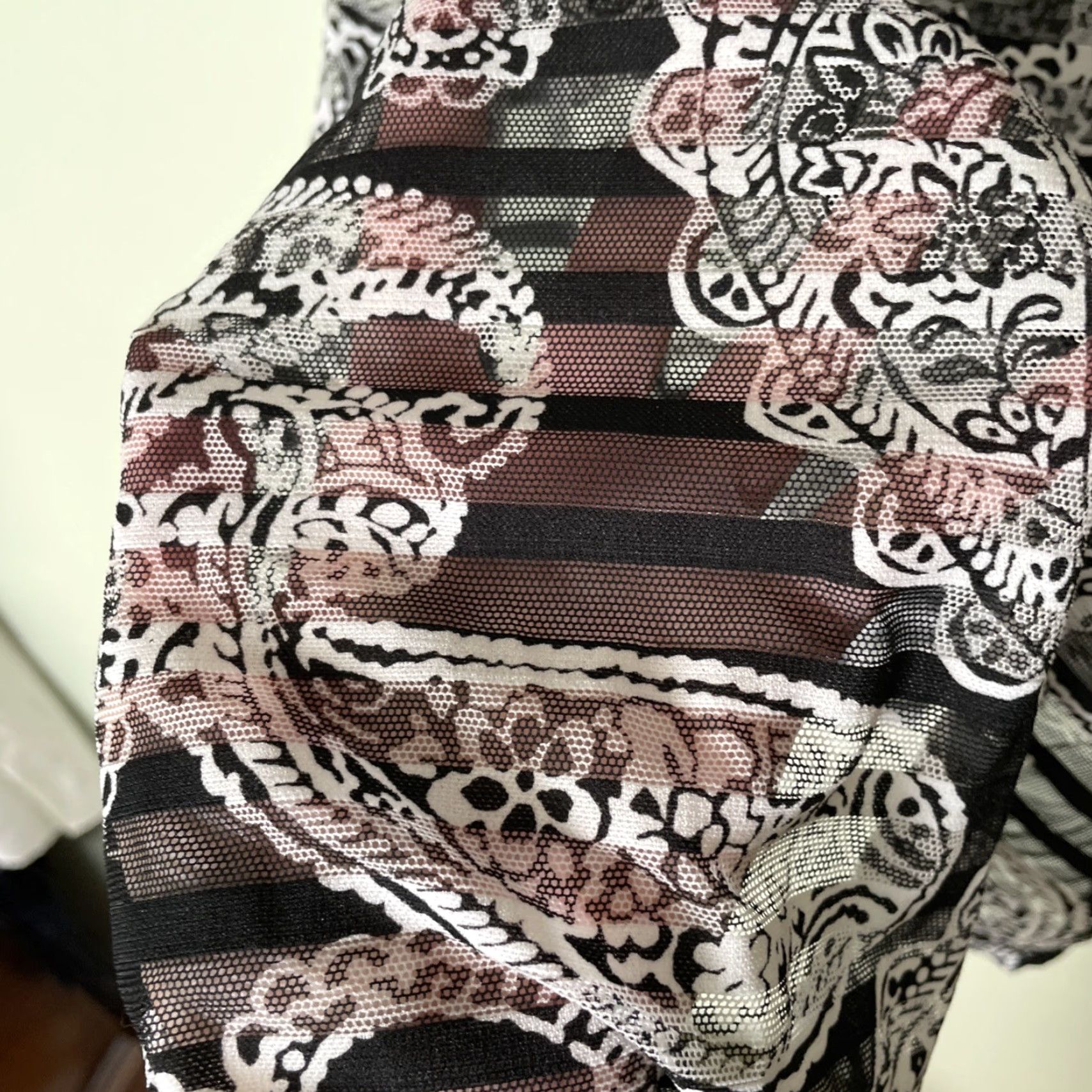 Vintage Dotti Swim Coverup Dress S Black Paisley Tie Waist Beach Resort Size S / US 4 / IT 40 - 6 Thumbnail