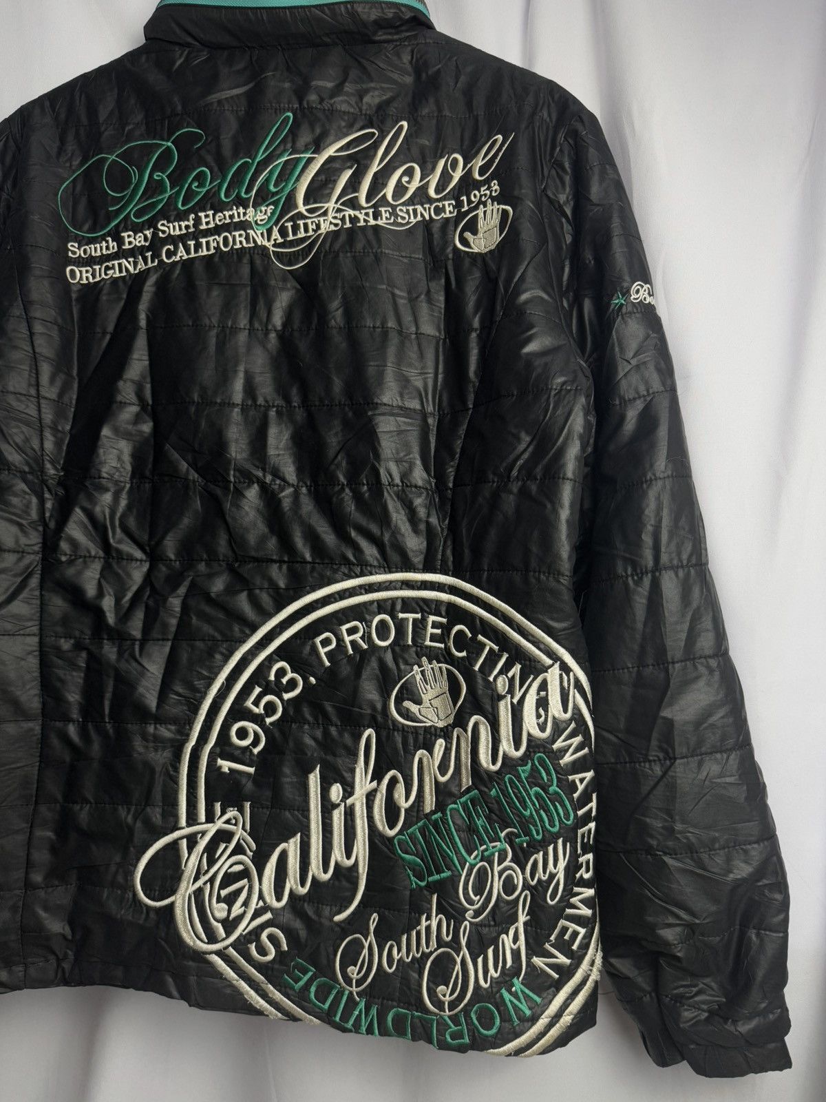 If Six Was Nine × Japanese Brand × Le Grande Bleu (L.G.B.) Bono Poem Puffer Body Glove Hoodie Jacket Size US L / EU 52-54 / 3 - 4 Thumbnail