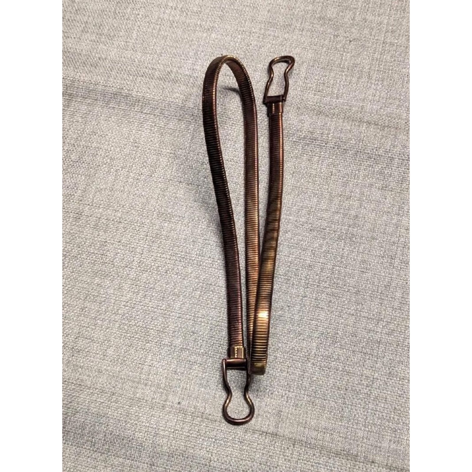 Vintage VINTAGE GLAM belt METAL gold copper 32 HOLLYWOOD 1990s STATEMENT slim Size ONE SIZE - 2 Thumbnail