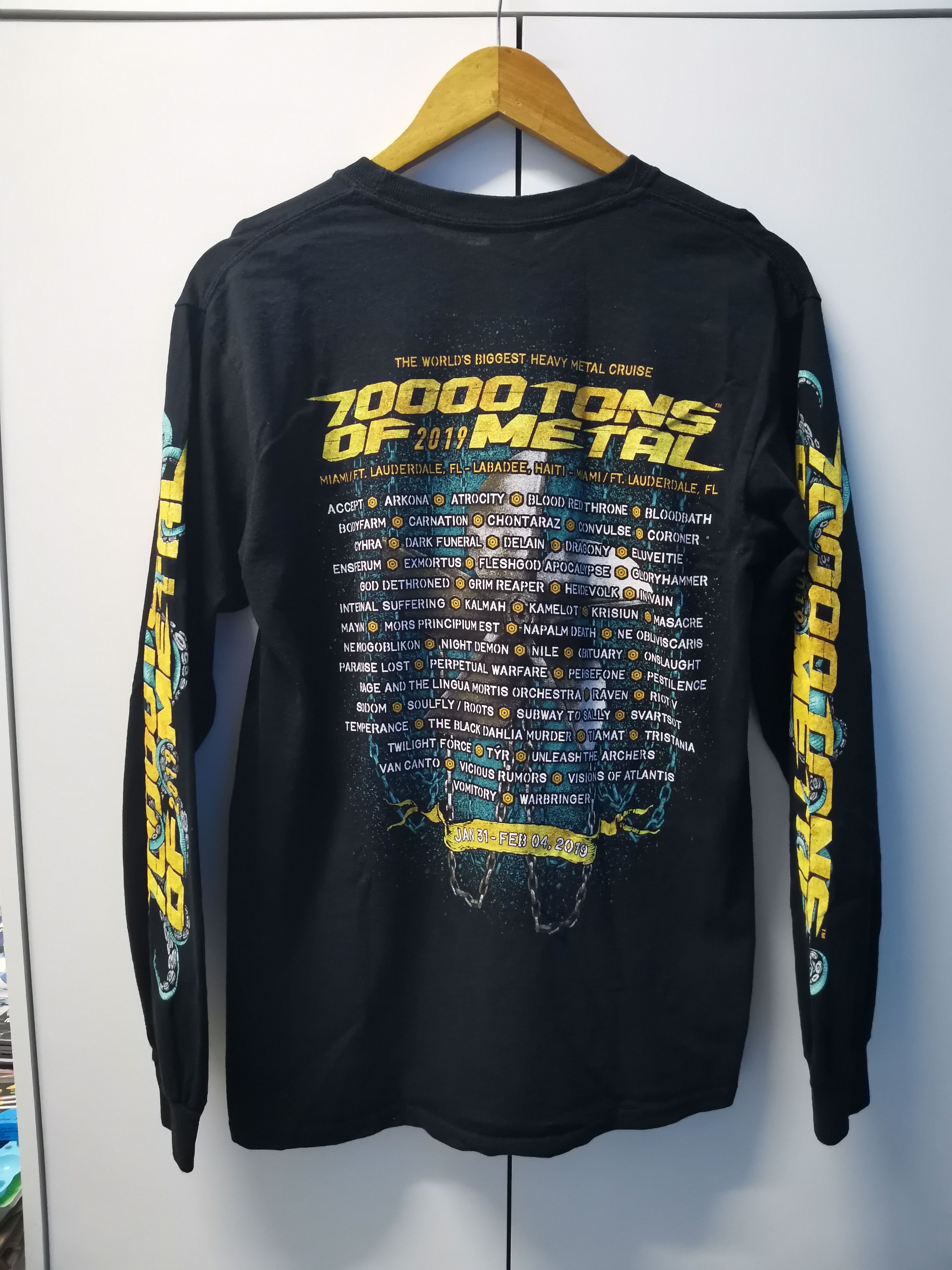Band Tees Rare 70000 Tons Of Metal Heavy Nile Soulfly Napalm Death Size US M / EU 48-50 / 2 - 2 Thumbnail