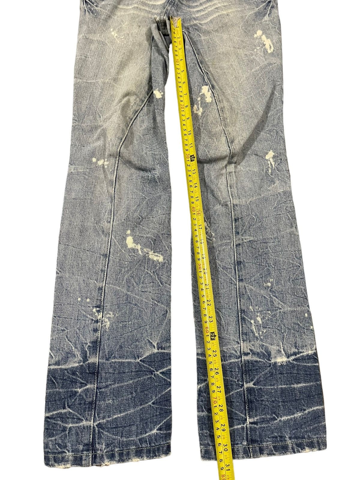 If Six Was Nine Vintage Japanese Brand Blue Wash Style Paint Splash Jeans Size US 30 / EU 46 - 11 Thumbnail