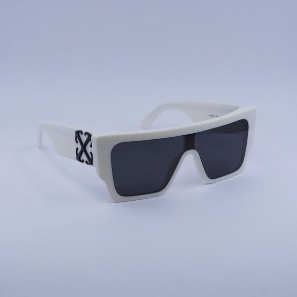 Off-White Off-White OERI14F MARION 0107 Sunglasses White Shield Frame Size ONE SIZE - 4 Thumbnail