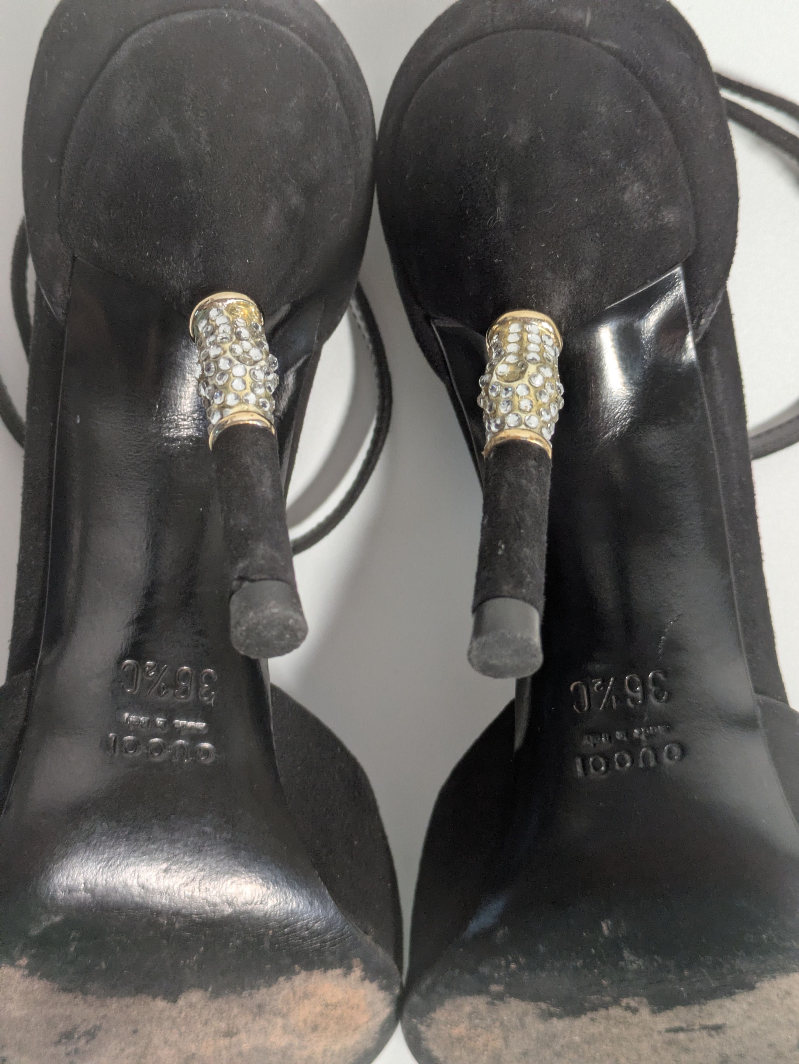 Gucci Frida Giannini-era Gucci heels - embellished bamboo detail Size US 5.5 / IT 35.5 - 4 Thumbnail