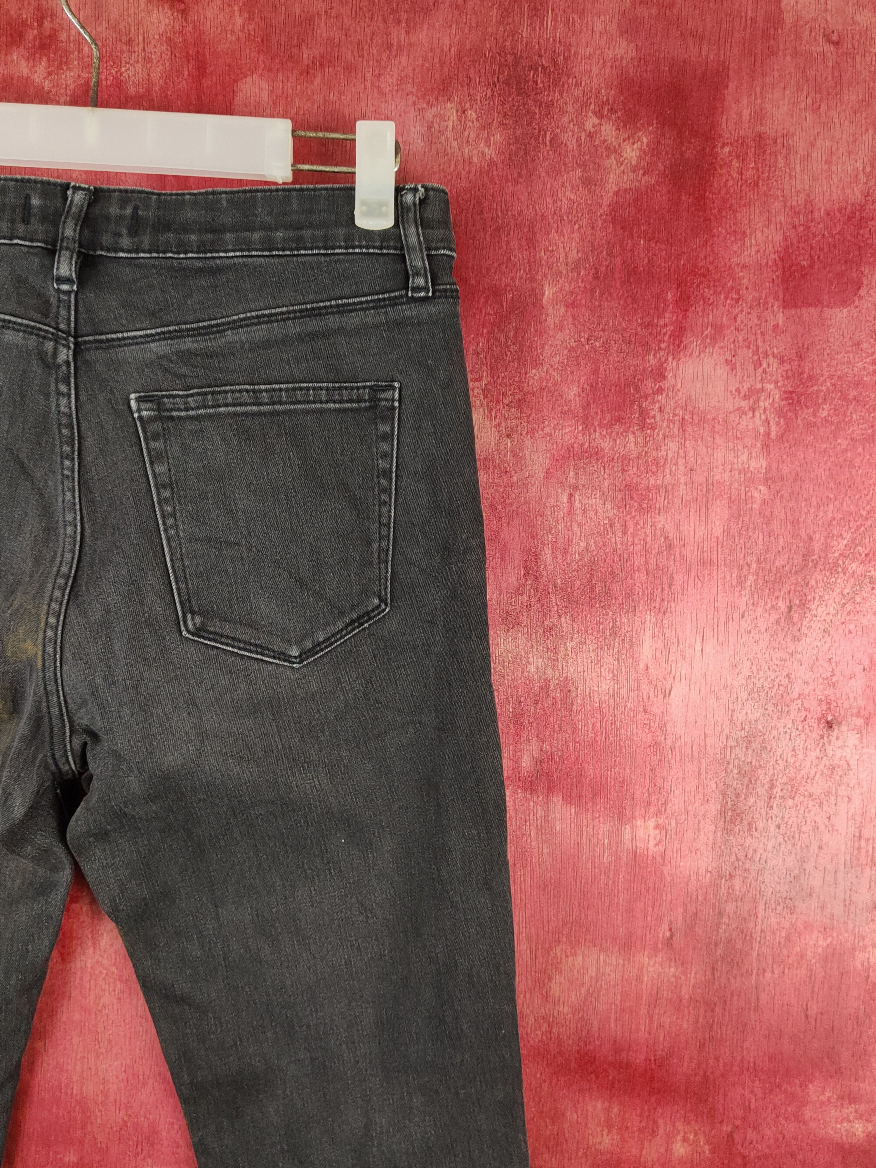 Japanese Brand Uniqlo japan fabric by kaihara Black Jeans #S1780 Size US 26 / EU 42 - 10 Thumbnail