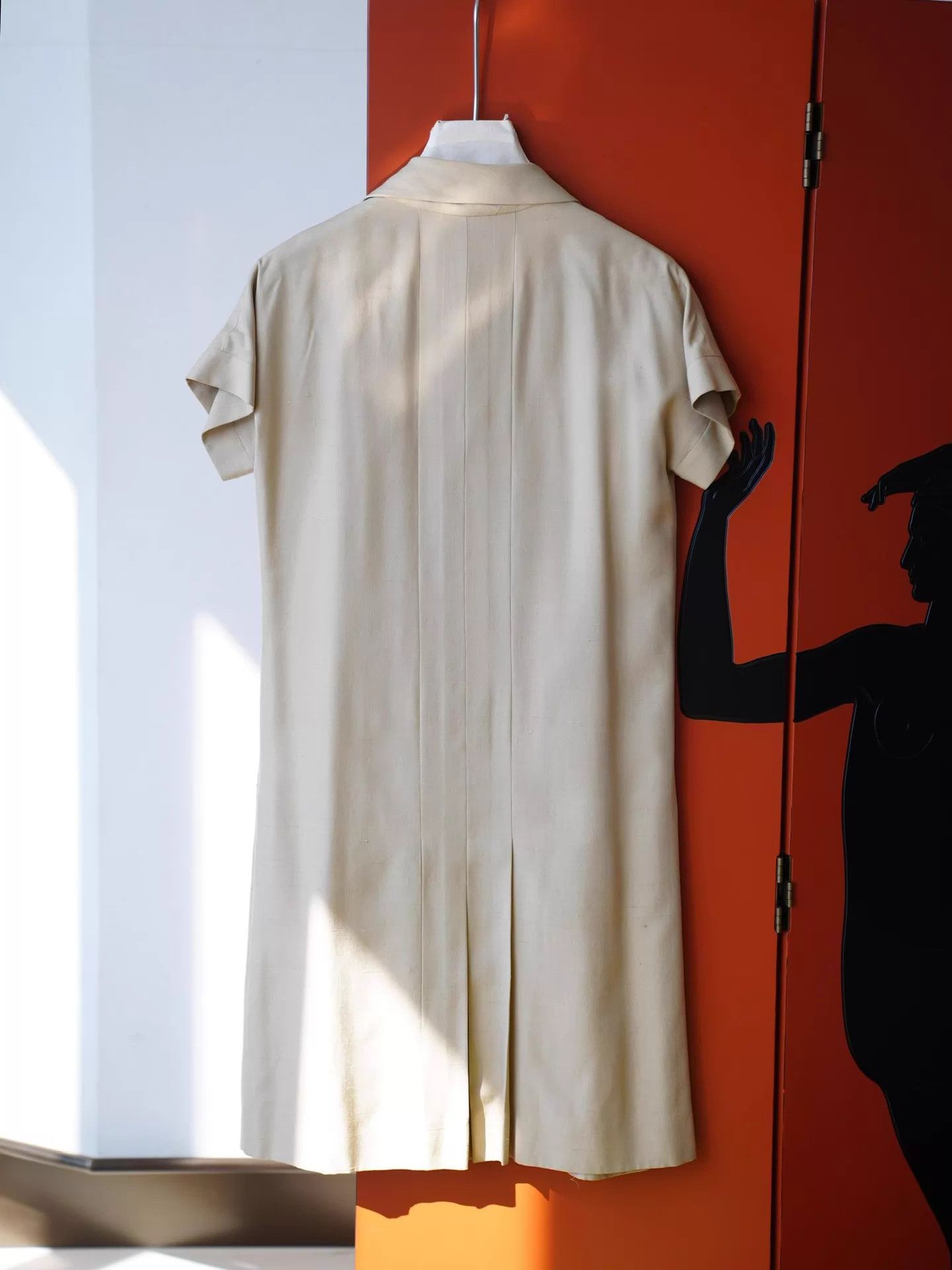 Chanel Chanel Vintage Silk Collar Light Beige Pleated Dress FR38 Size S / US 4 / IT 40 - 6 Thumbnail