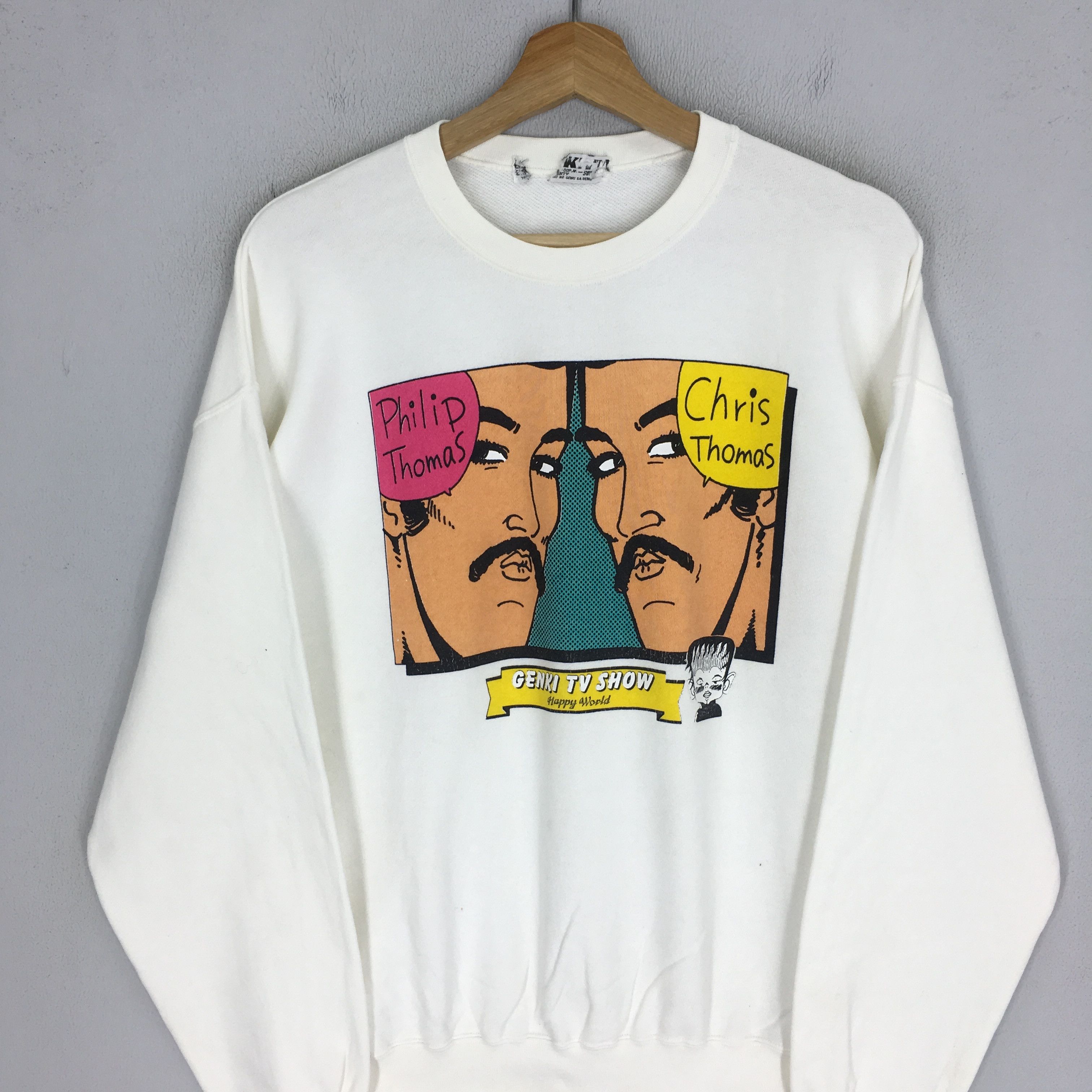 Garbage TV VINTAGE GENKI TV SHOW ANIME MOVIE SWEATSHIRT - 1592 Size US M / EU 48-50 / 2 - 6 Thumbnail