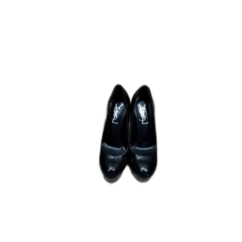 Saint Laurent Paris Saint Laurent Black Patent High Heels Size 35-2507 Size US 5 / EU 37 - 7 Thumbnail