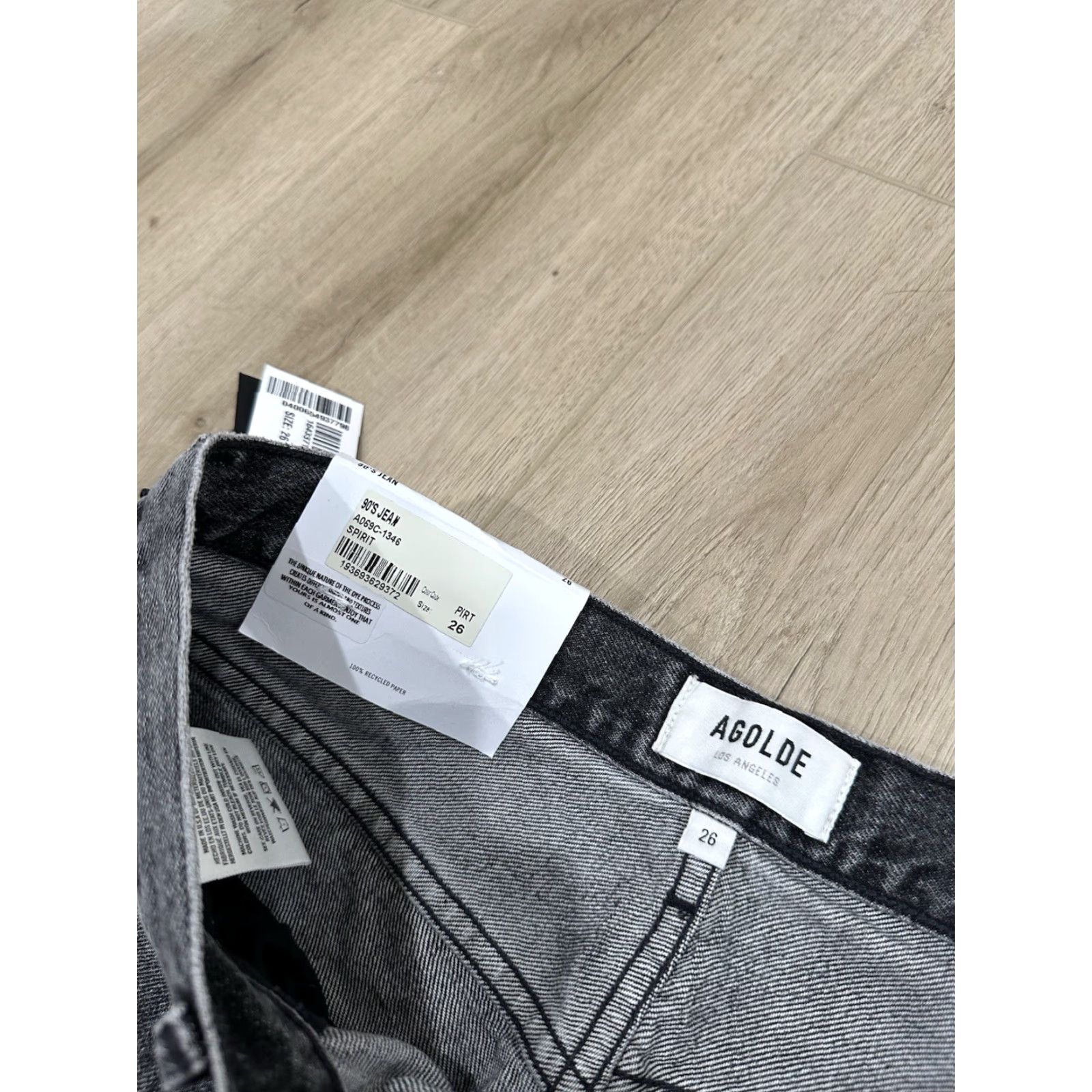 Agolde NWT AGOLDE 90's Jeans Straight SZ 29 Gray Womens Jeans | Crop Style, Mid-rise, Loose Straight, 28.5 Inseam, 90s Theme Size 29" - 7 Thumbnail
