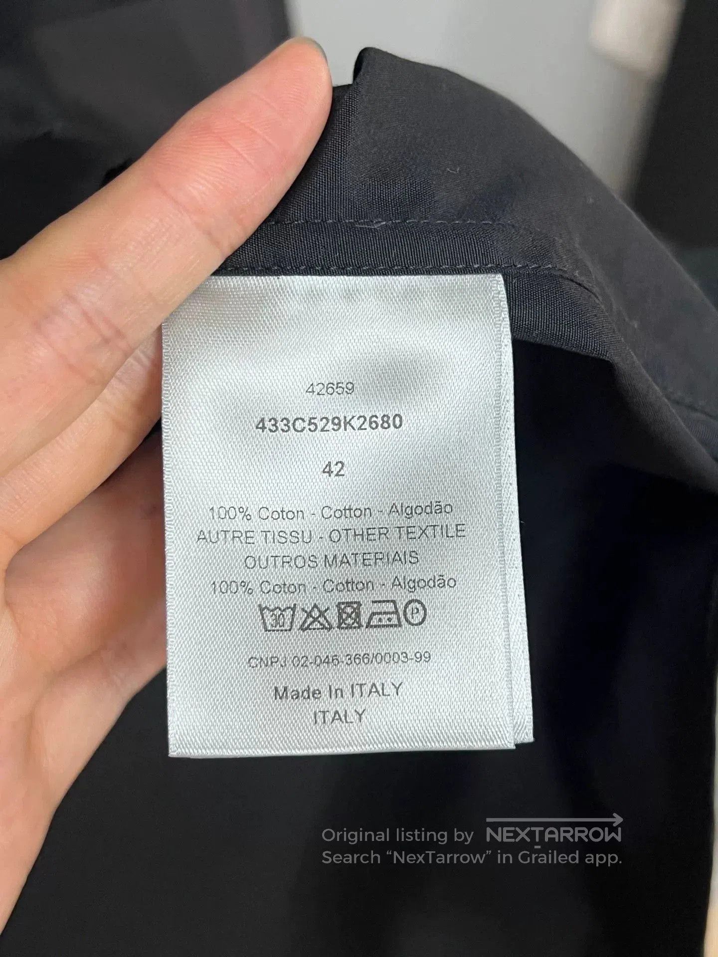 Dior Dior Black Embroidered Patch Shirt. Size US XS / EU 42 / 0 - 4 Thumbnail