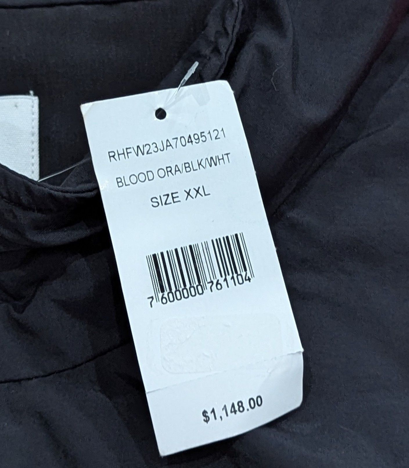 Rhude RHUDE Colorblock Track Jacket Blood Orange 2XL Size US XXL / EU 58 / 5 - 10 Thumbnail