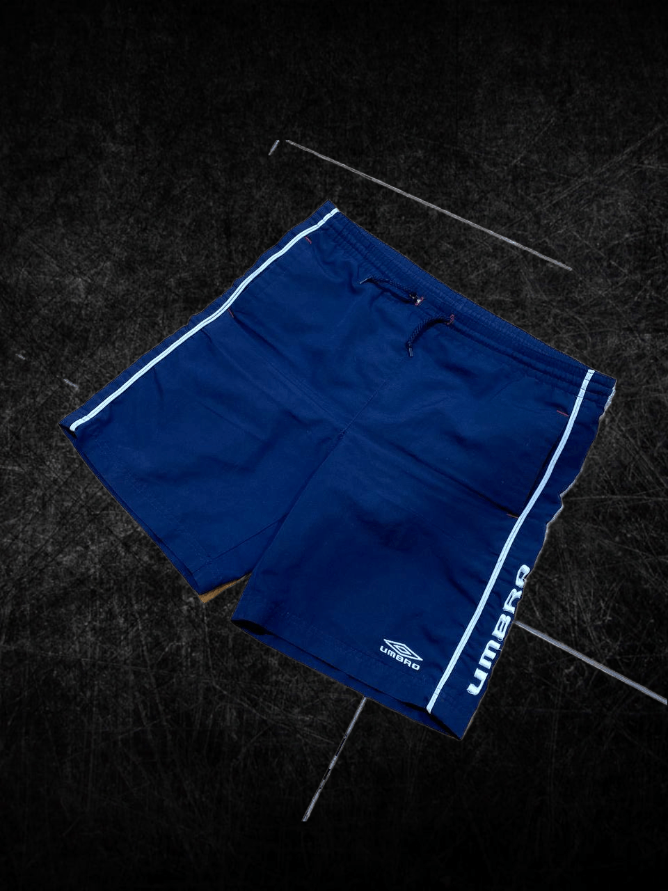 Umbro UMBRO Embroidered Logo Spellout Navy Blue Sports Shorts Size US 30 / EU 46 - 1 Thumbnail