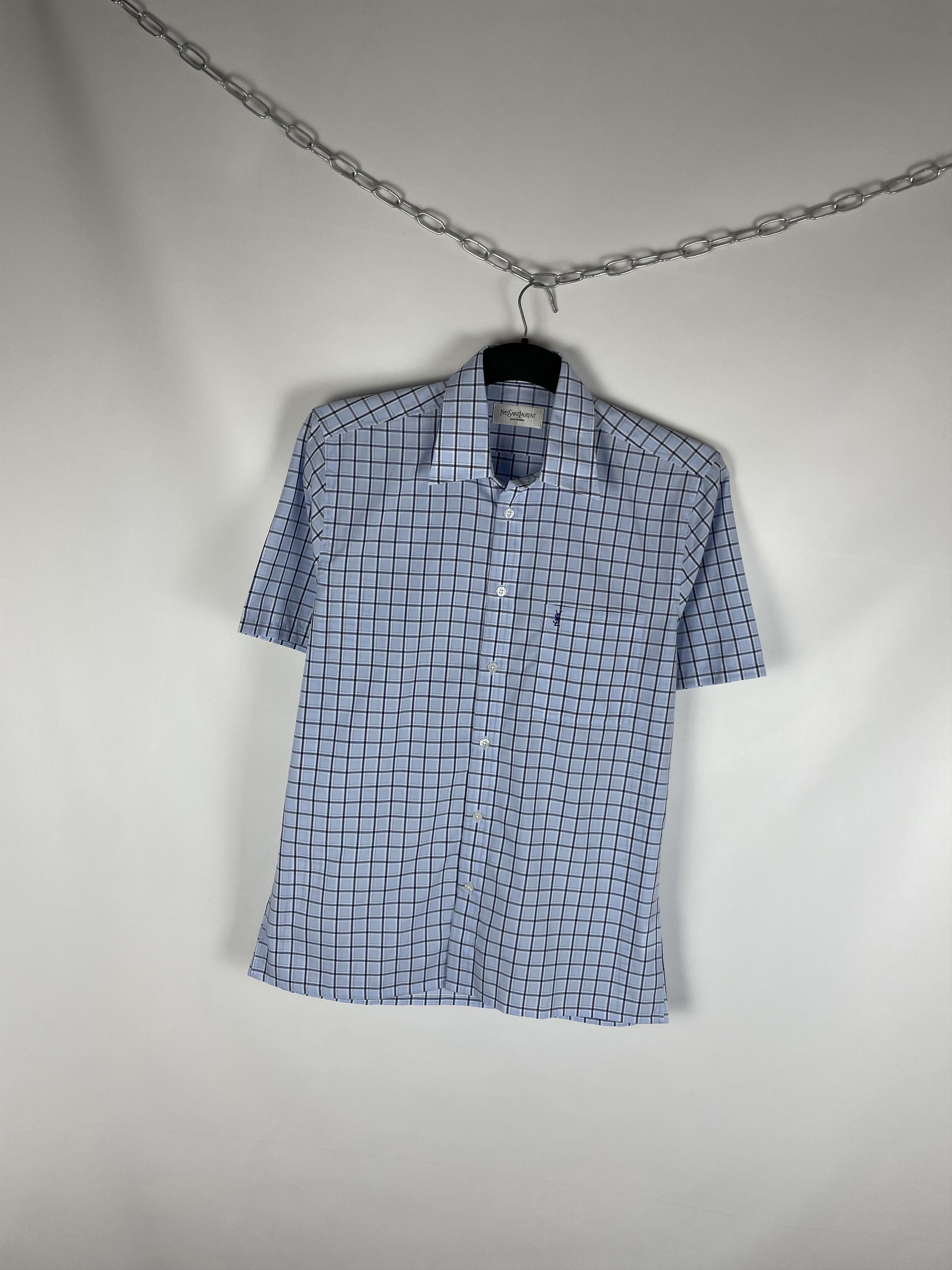 Vintage Vintage Yves Saint Laurent Ysl Pour Homme Shirt Size US M / EU 48-50 / 2 - 2 Thumbnail