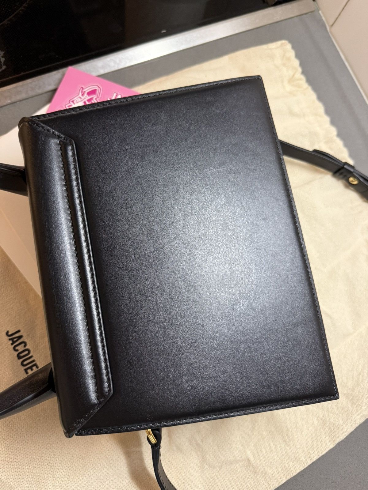 Jacquemus Jacquemus The Large Chiquito - Black Leather Size ONE SIZE - 5 Thumbnail