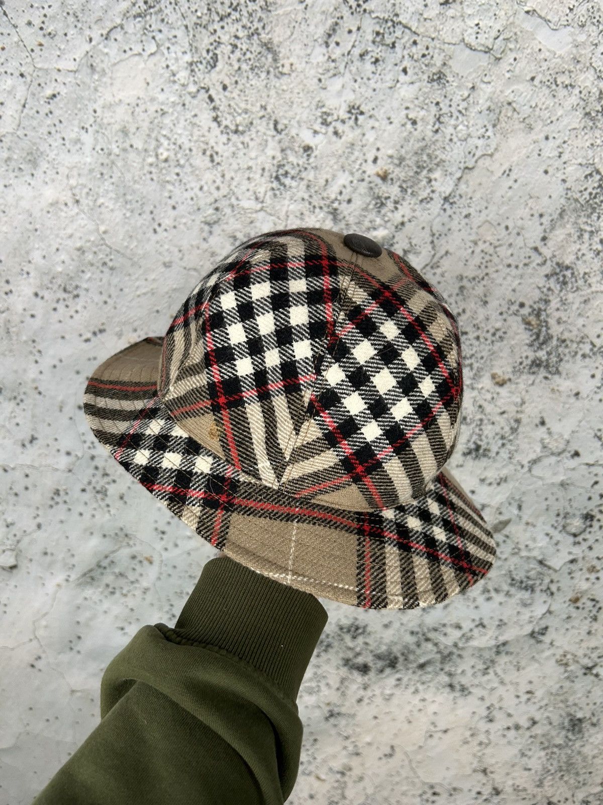 Vintage Vintage Checkered Outdoor Hunting Wool Hat 90s Sweden Size ONE SIZE - 1 Thumbnail