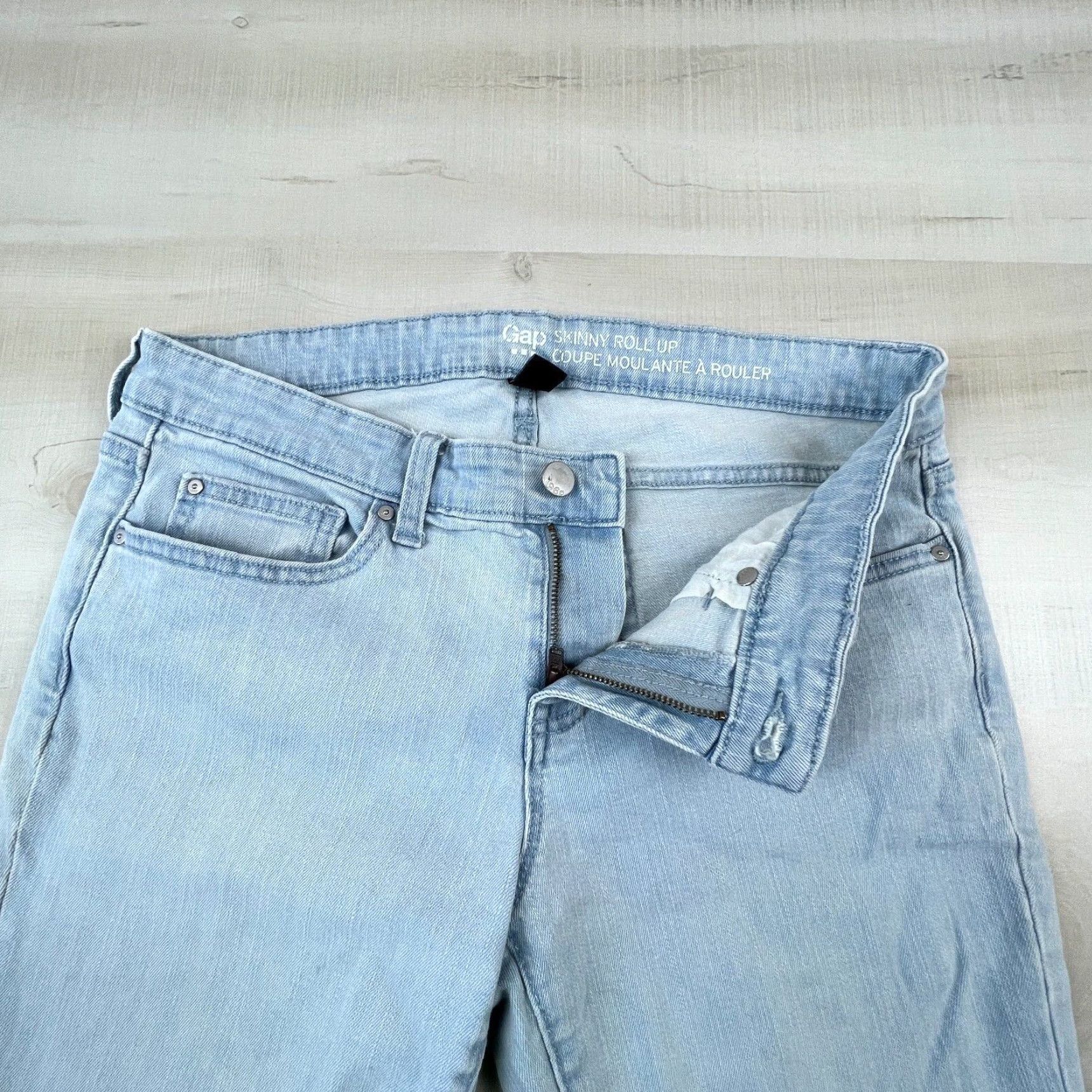Gap Gap Womens Skinny Jeans 6 Blue Low Rise Stretch Size 28" / US 6 / IT 42 - 3 Thumbnail