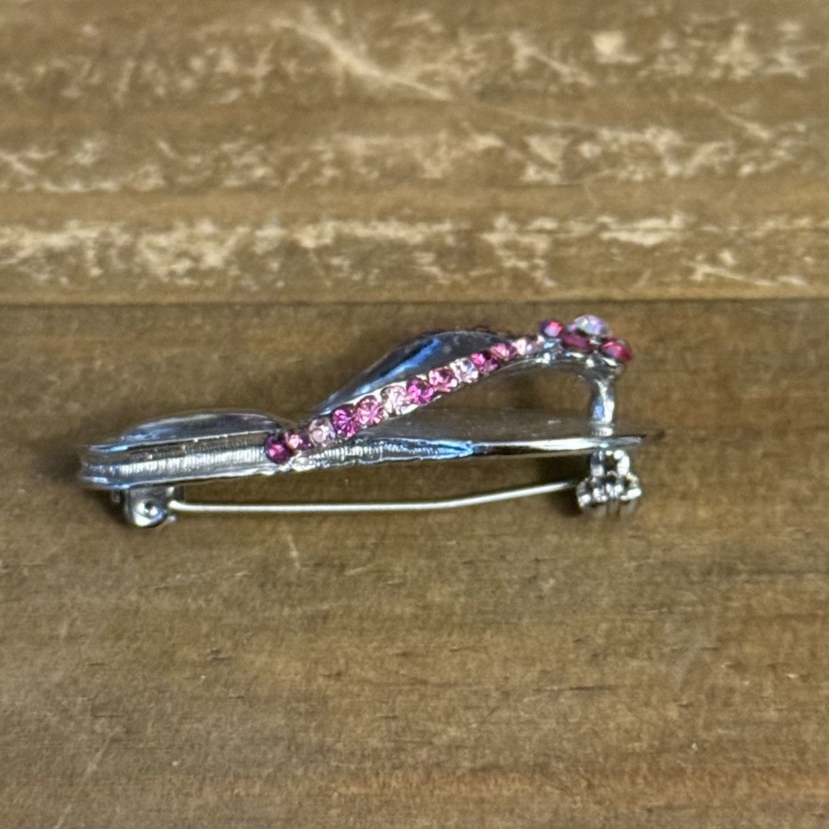 Other Silver tone rhinestone flip flop brooch Size ONE SIZE - 4 Thumbnail