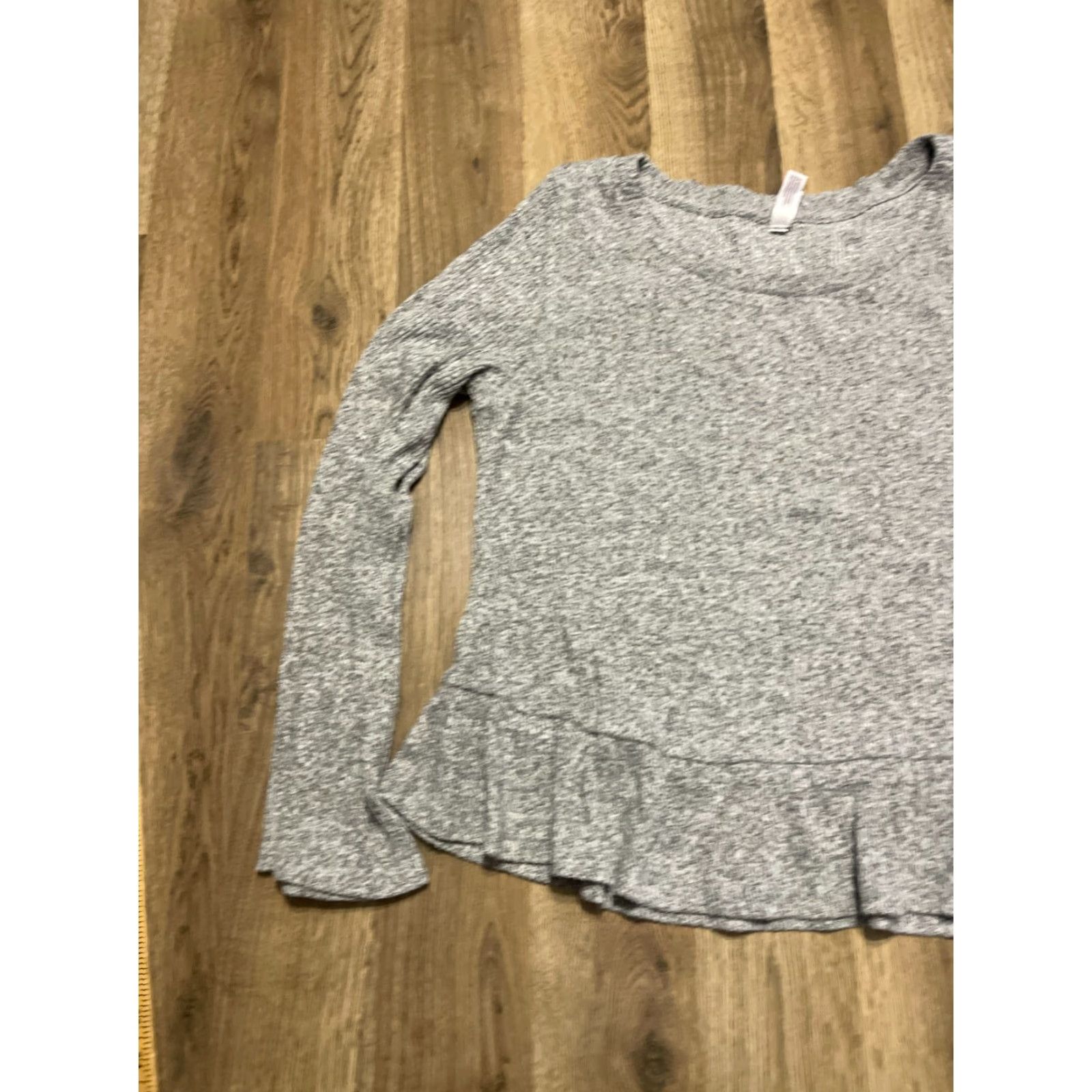 Vintage Gilligan & O'Malley Shirt Medium Gray Flared Long Sleeve Solid Women's Size M / US 6-8 / IT 42-44 - 3 Thumbnail
