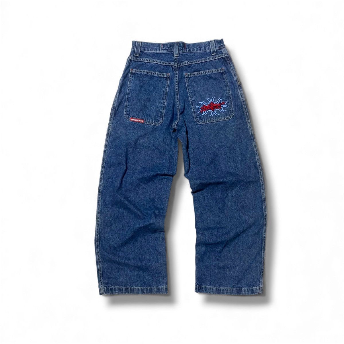 JNCO Vintage Jnco Jeans Tribal Devil Script Pants Size US 32 / EU 48 - 1 Thumbnail