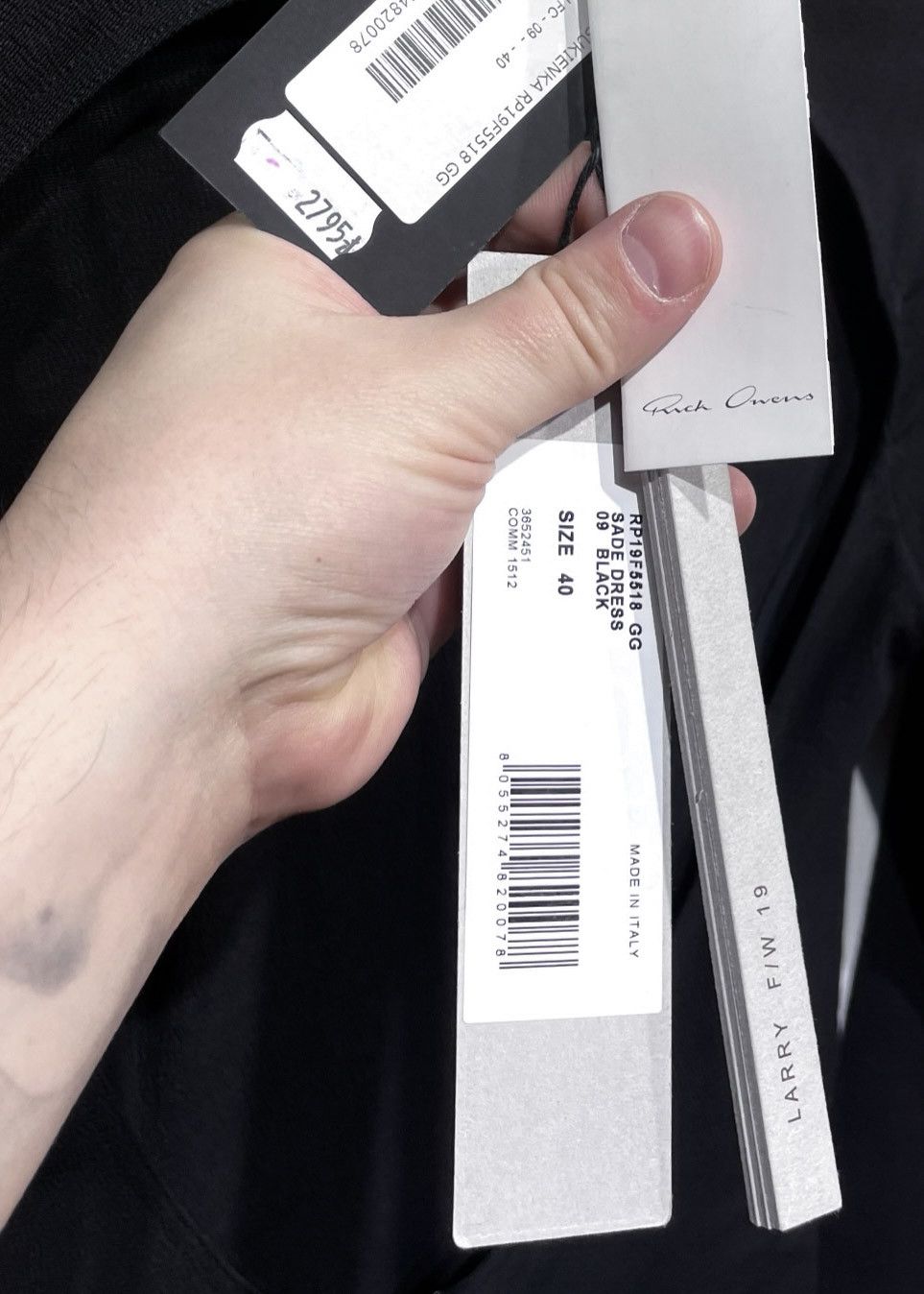Rick Owens Rick Owens Black Open Back Long Sleeves Sade Dress Size S / US 4 / IT 40 - 5 Thumbnail