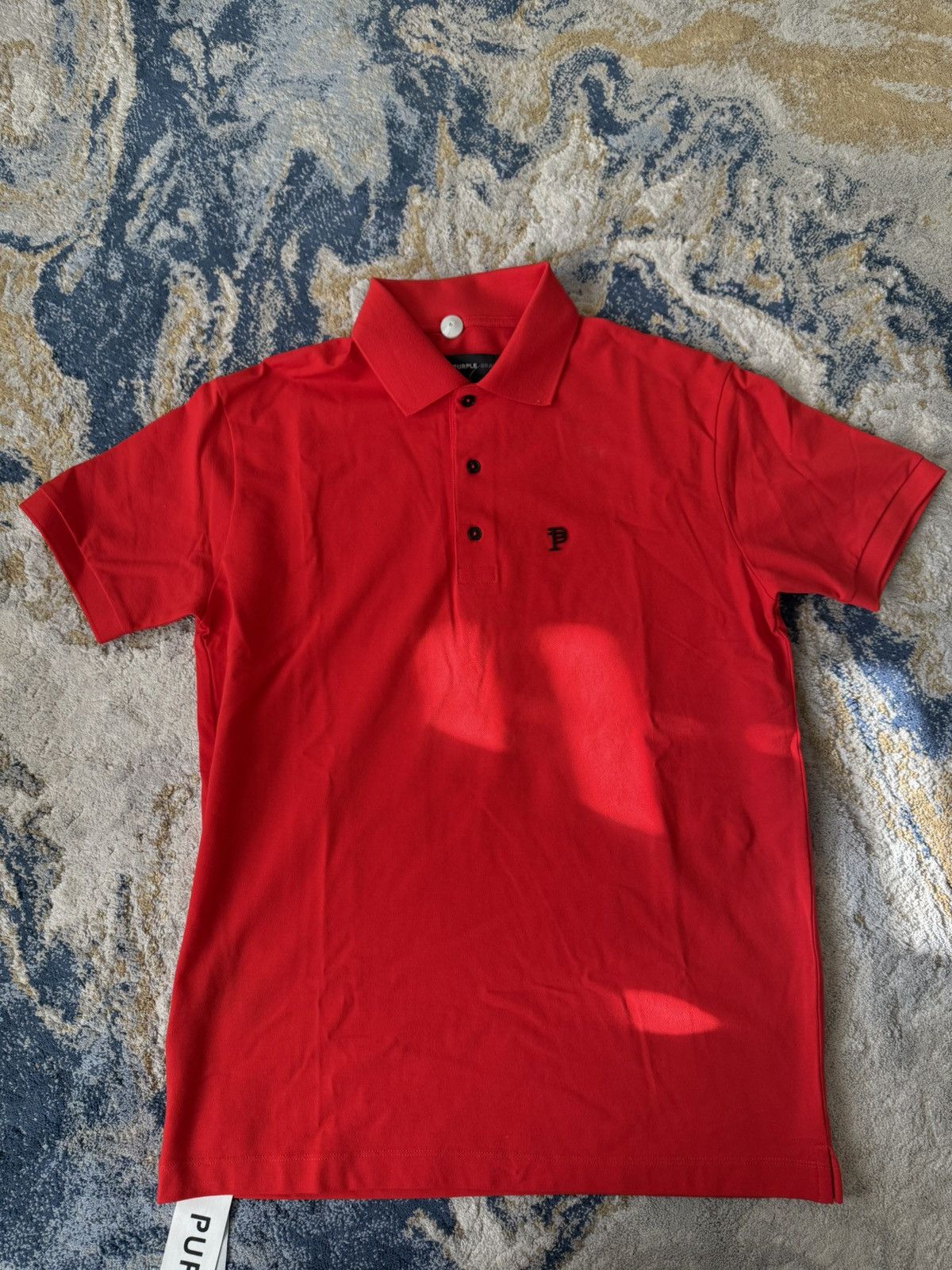 Purple Brand Purple brand pique knit red polo Size US XS / EU 42 / 0 - 1 Thumbnail