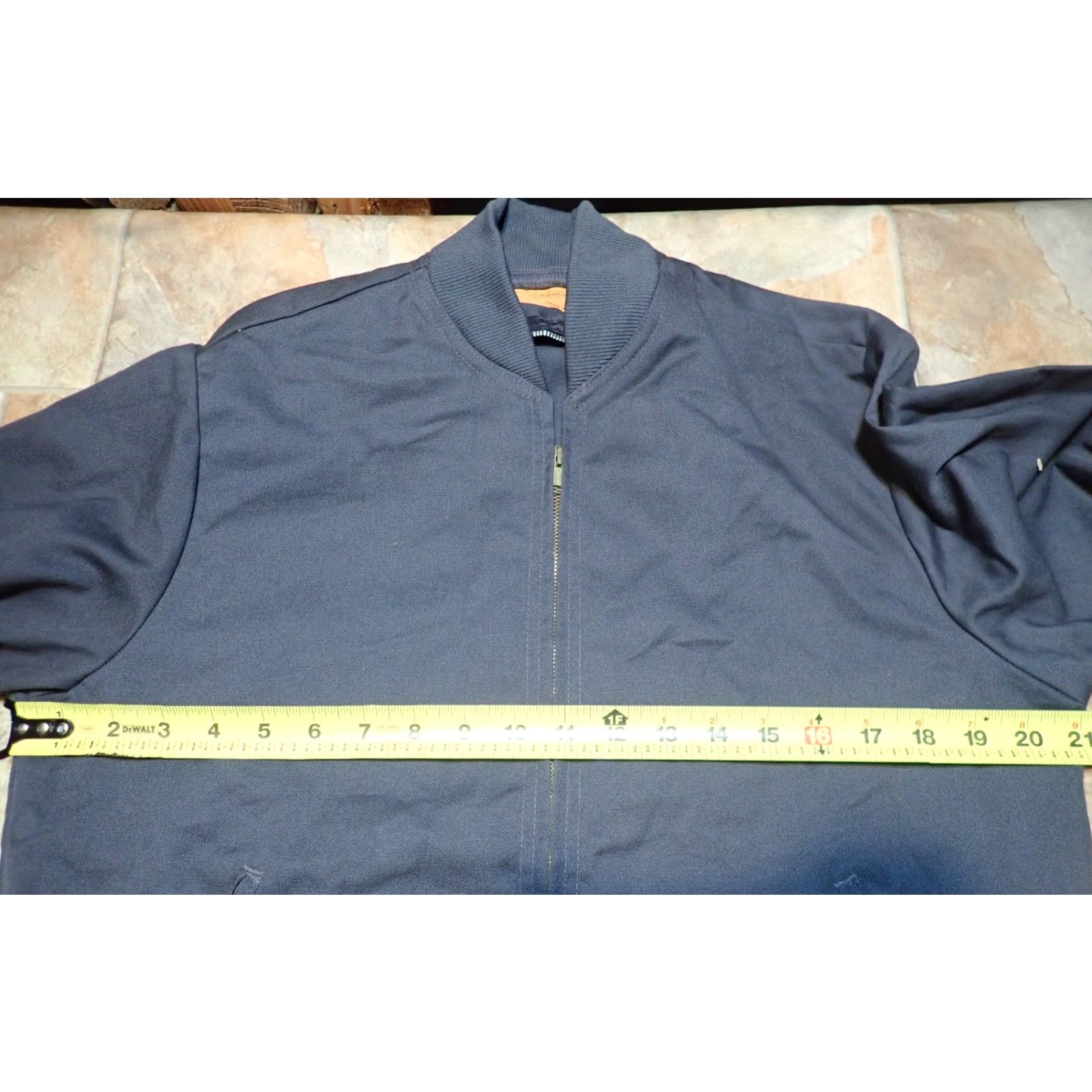 IDEA VINTAGE Setlowear Jacket Eisenhower Work Jacket USA 70s Mechanic Union Made Blue Small Mens Zip Front Pocket Size S Size US S / EU 44-46 / 1 - 7 Thumbnail