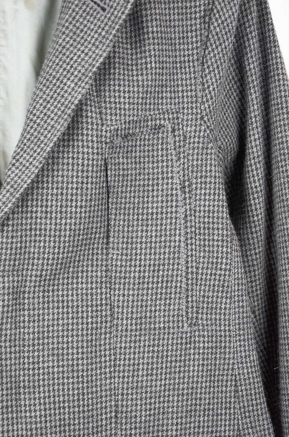 Marithe + Francois Girbaud MARITHE FRANCOIS GIBRAUD Gray Herringbone Blazer - S Size 46R - 6 Thumbnail